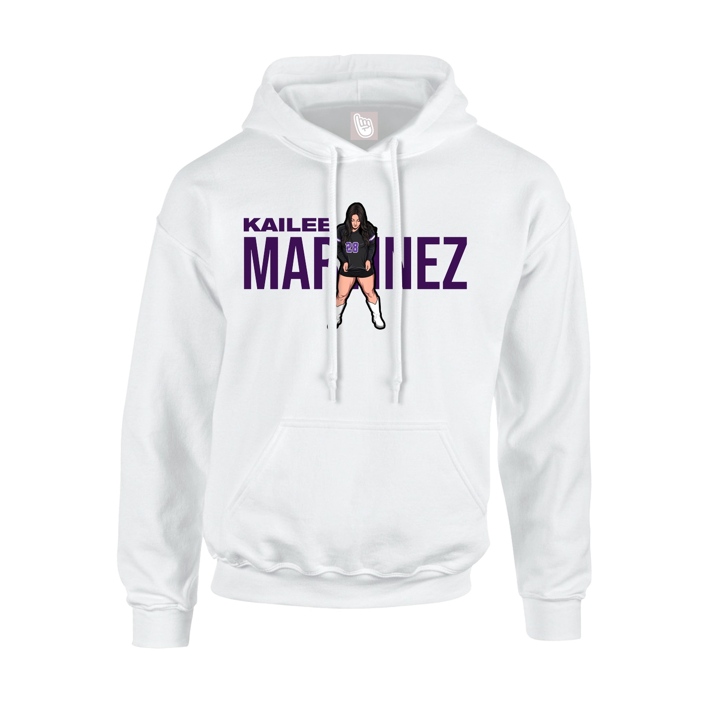 Hoodie — Player Name in White