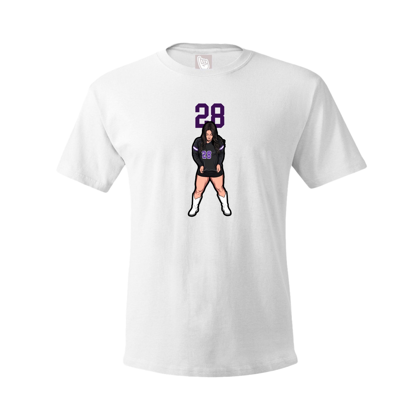 Tee — Number Top in White