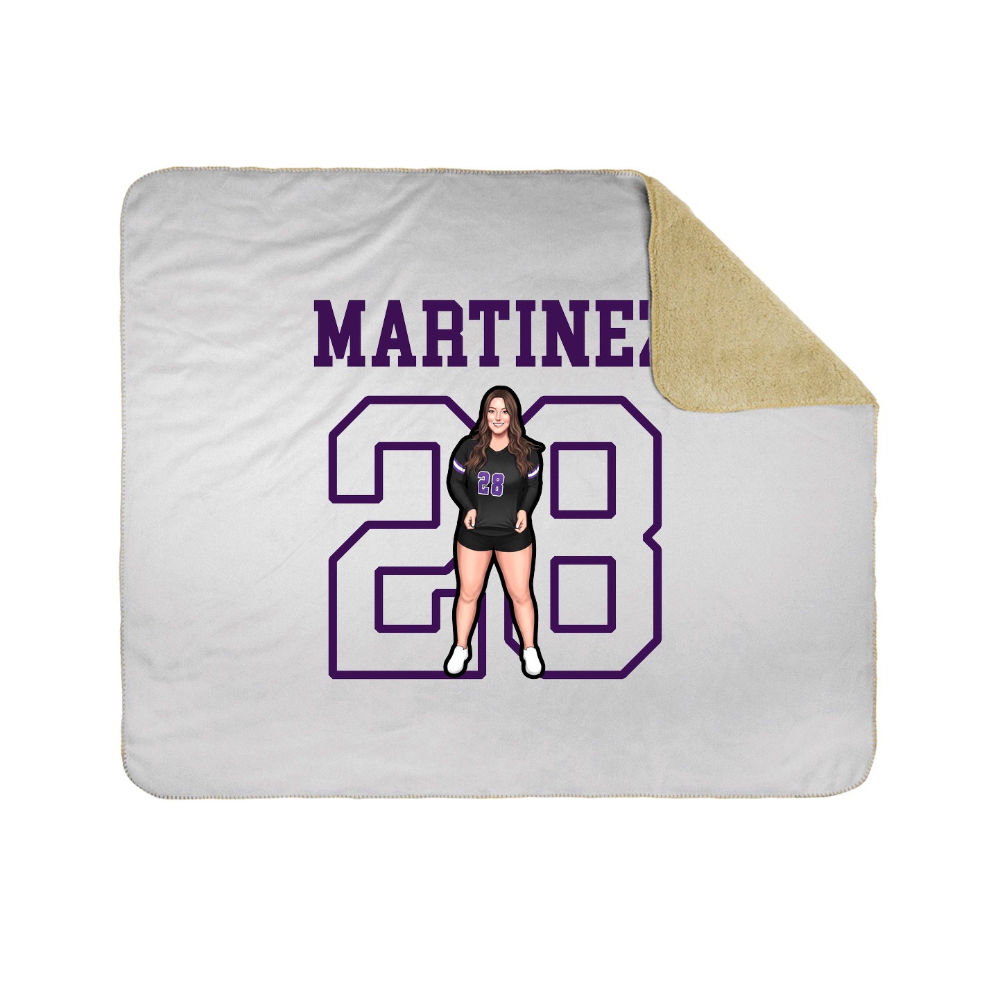 Throw Blanket — Shirsey in White