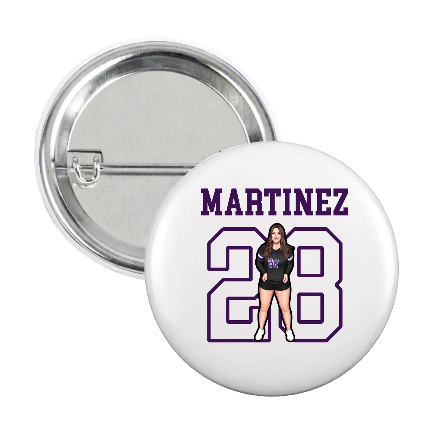 Game Day Button — Shirsey in White