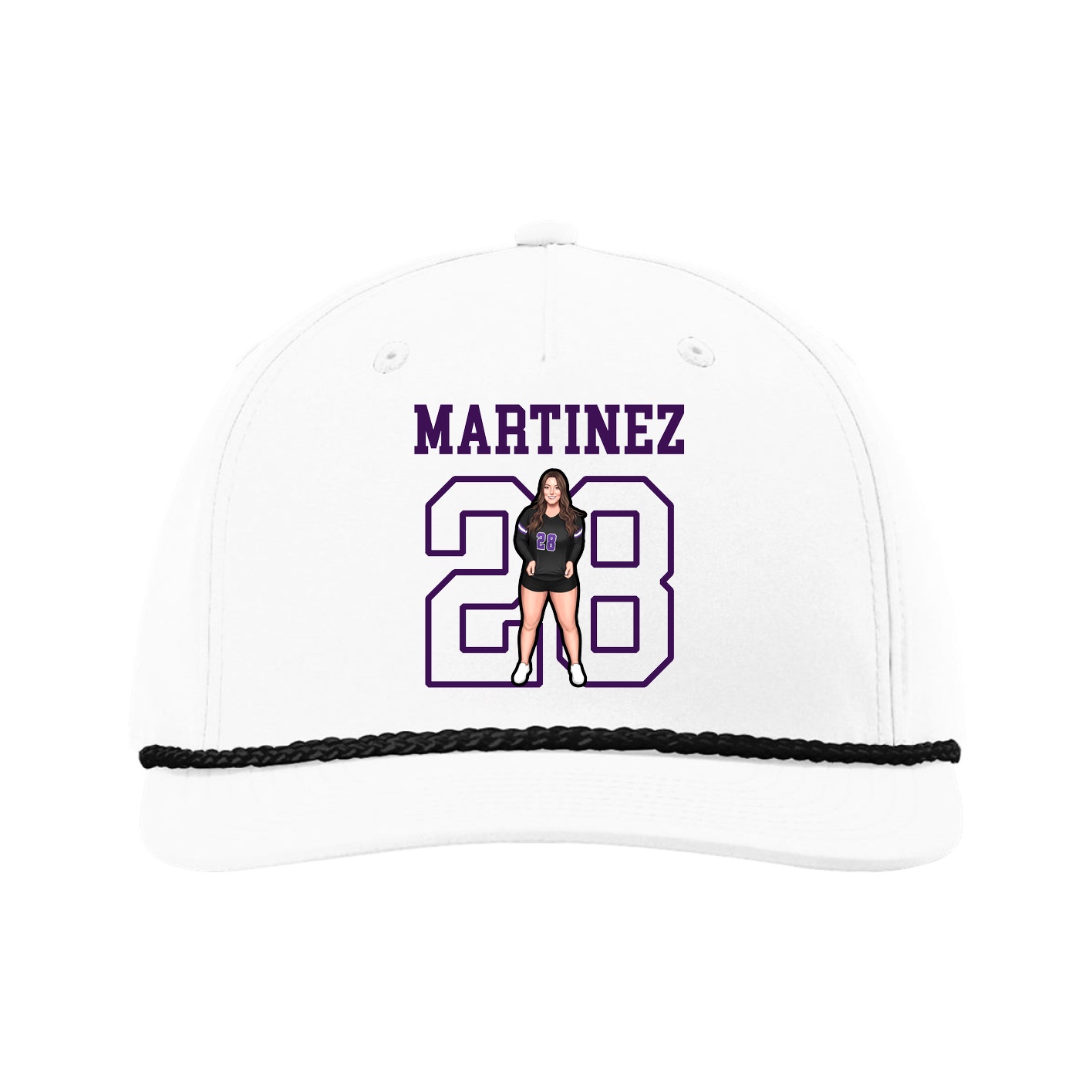 Five-Panel Classic Rope Cap — Shirsey in White