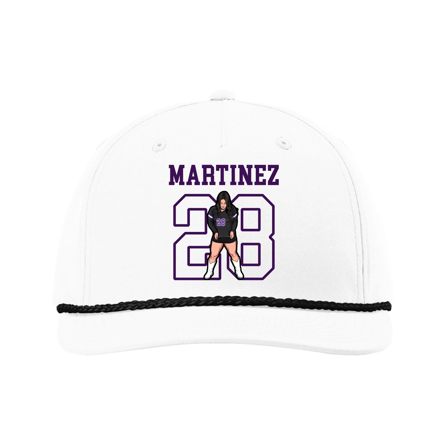 Five-Panel Classic Rope Cap — Shirsey in White