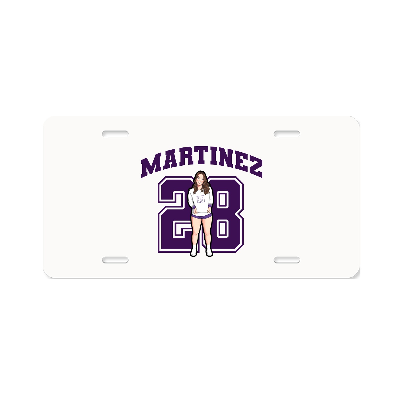 License Plate — Number in Classic