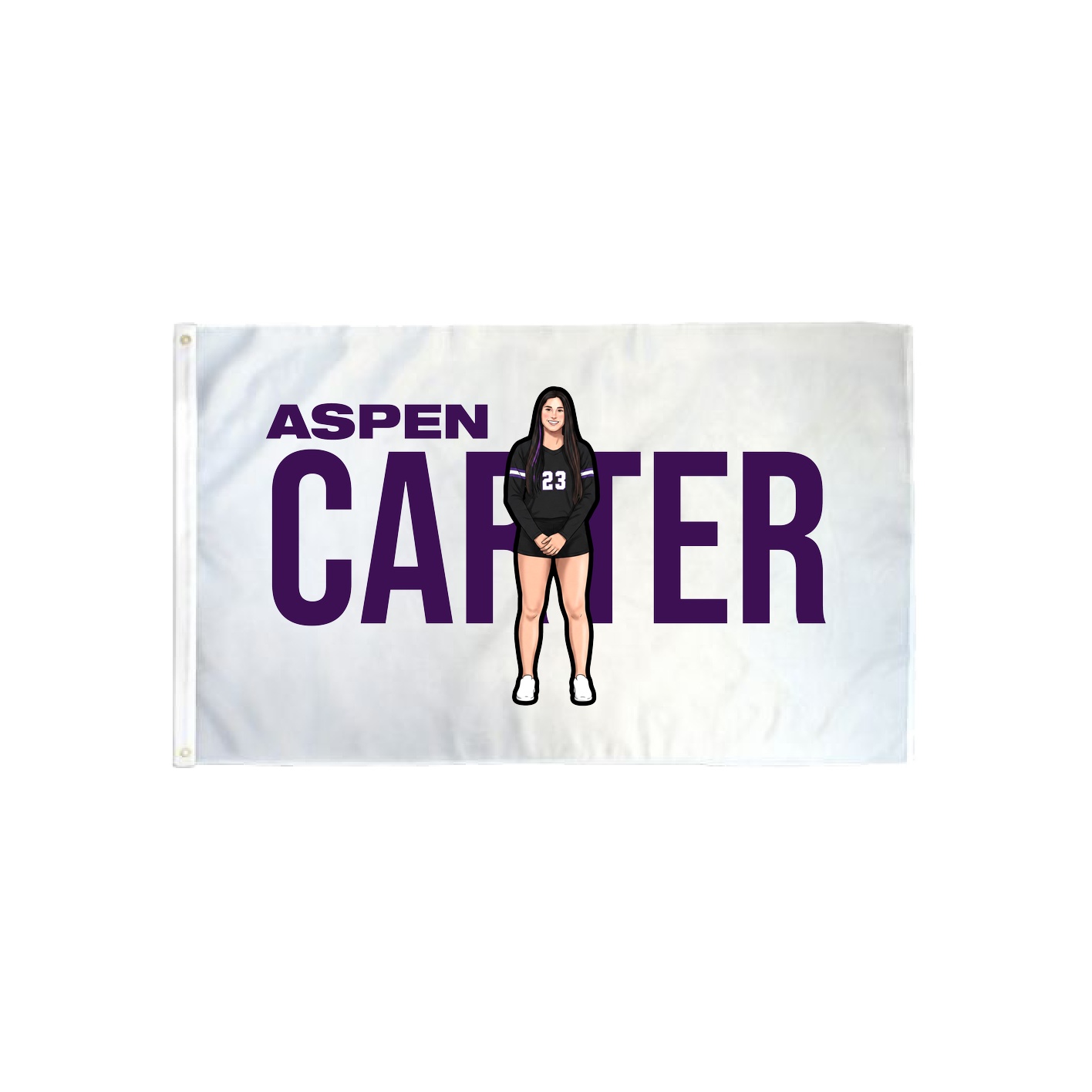 3x5 Flag — Player Name in Classic
