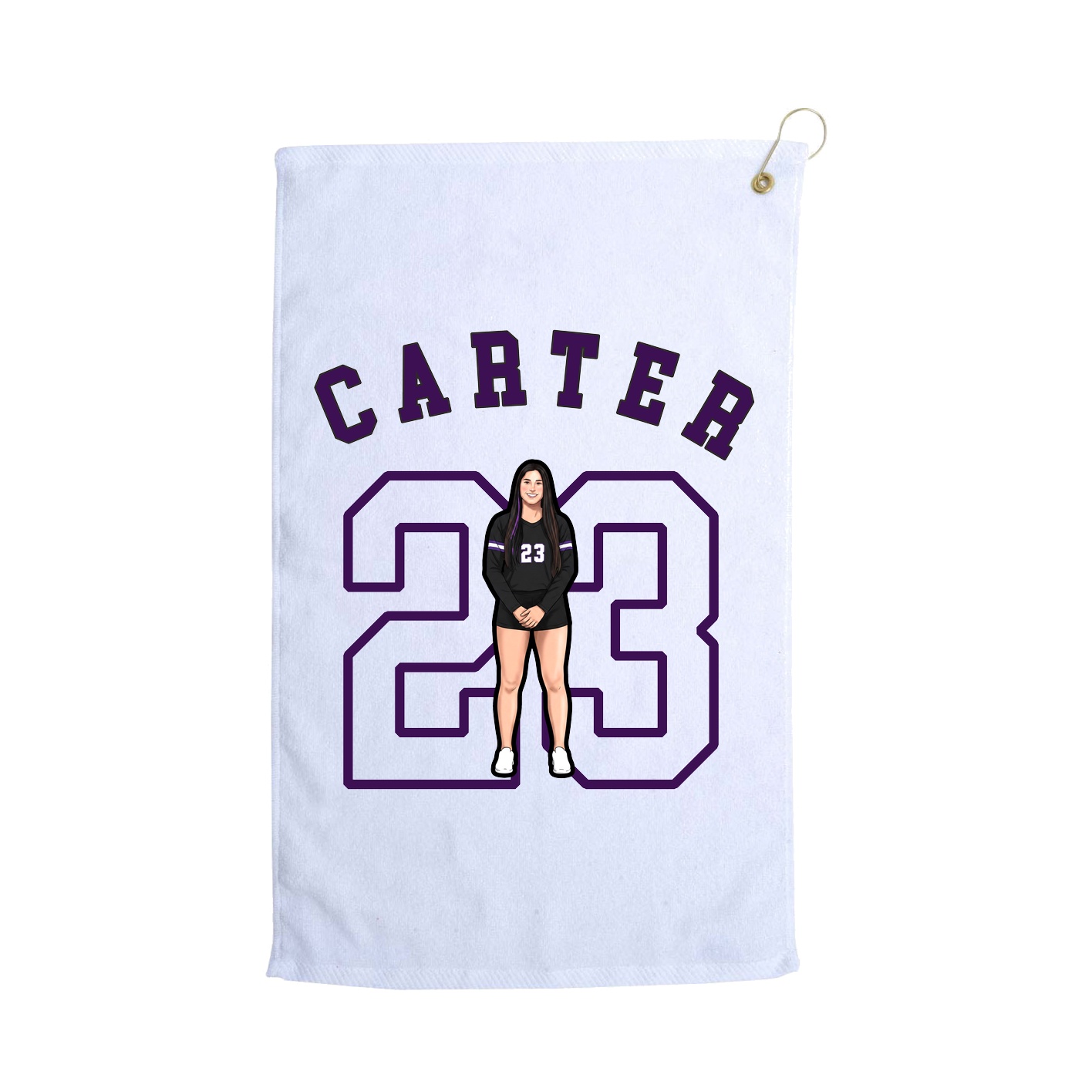 Golf Towel — Shirsey Arch in White