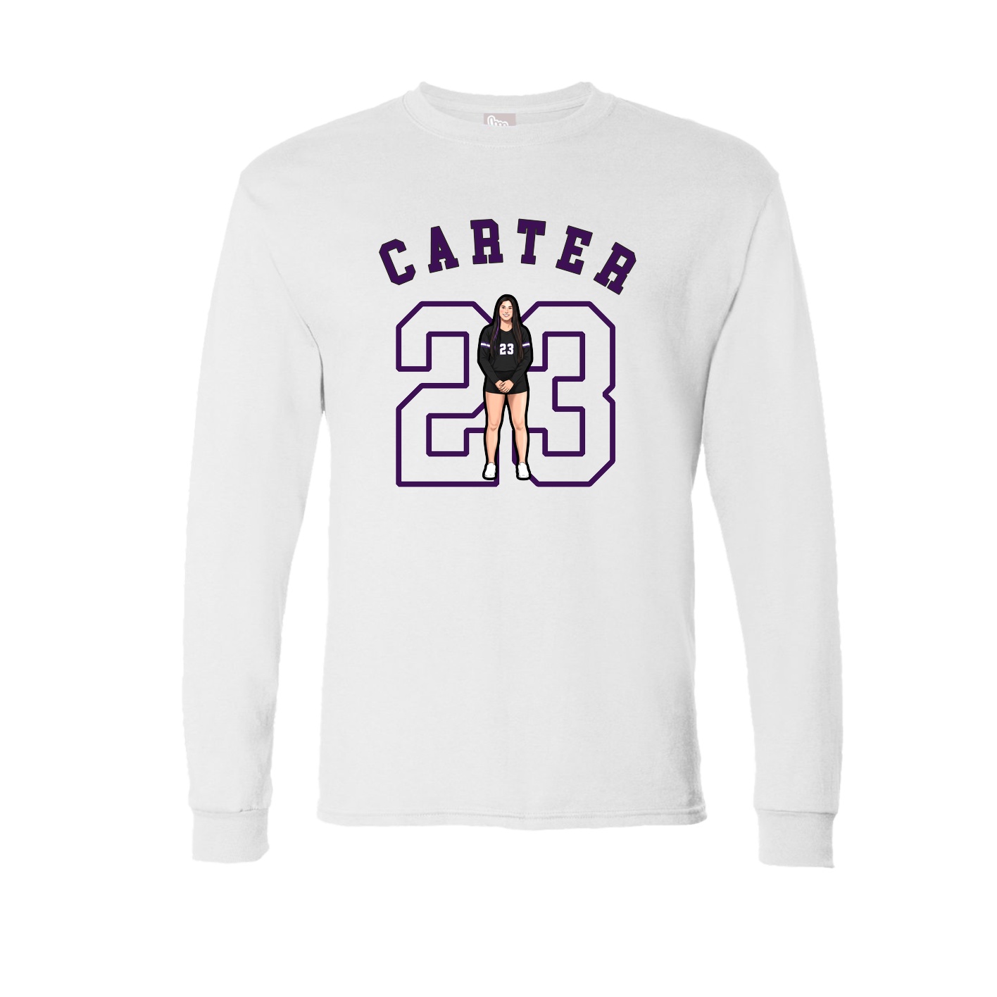 Long Sleeve Tee — Shirsey Arch in White