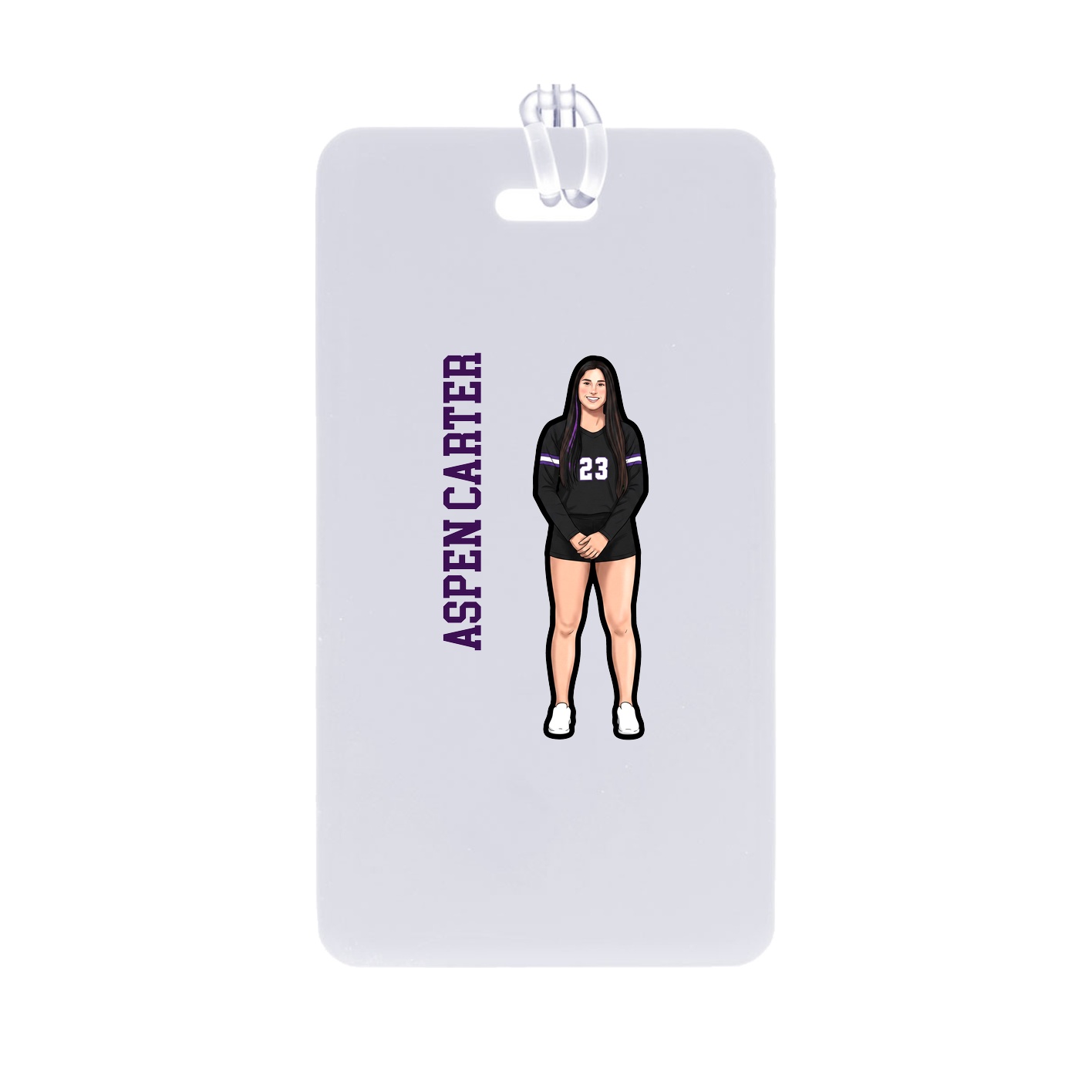Bag Tag — Name Vertical in Classic