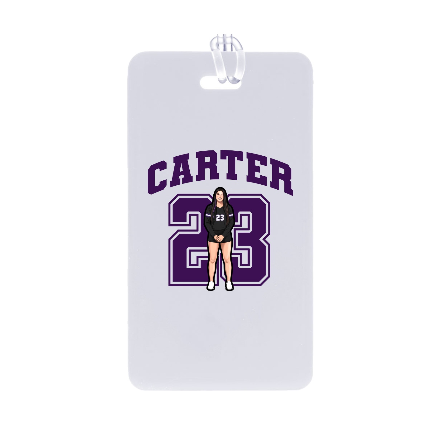 Bag Tag — Number in Classic