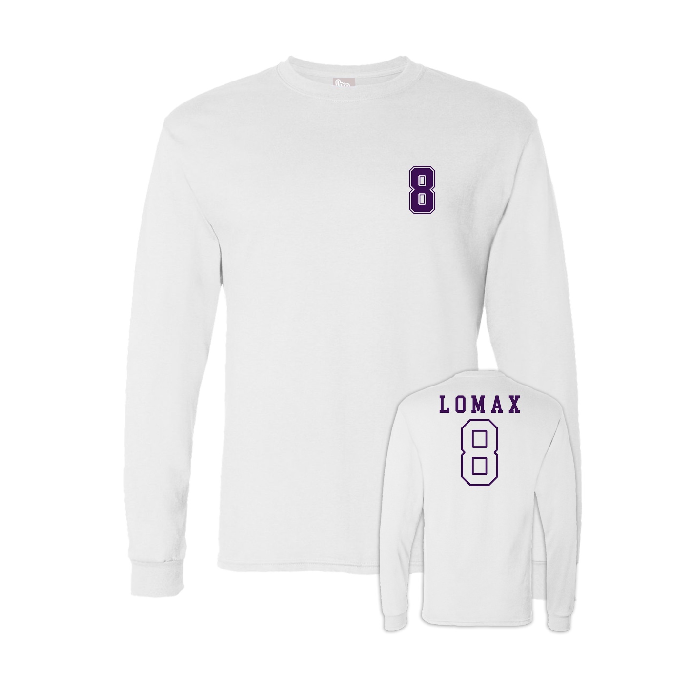 Long Sleeve Tee — Chest Back in White