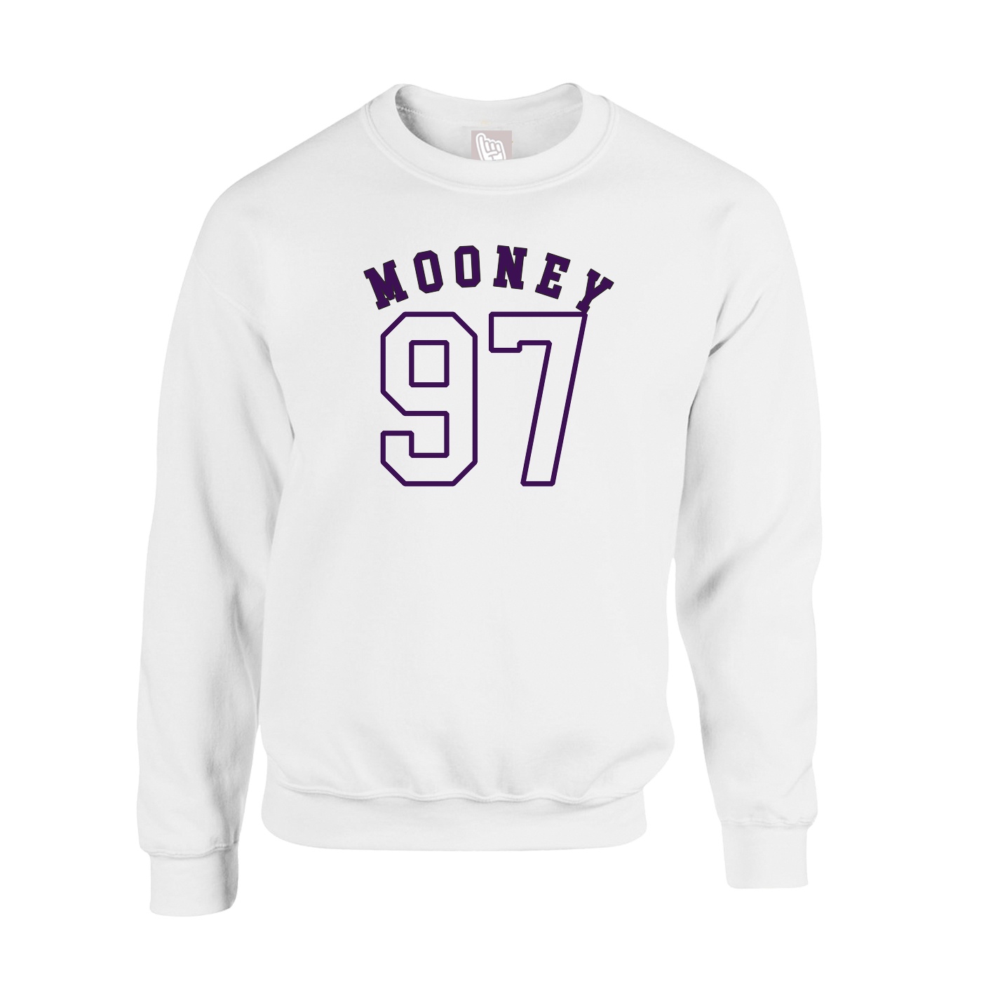 Fleece Crew — Shirsey Arch in White