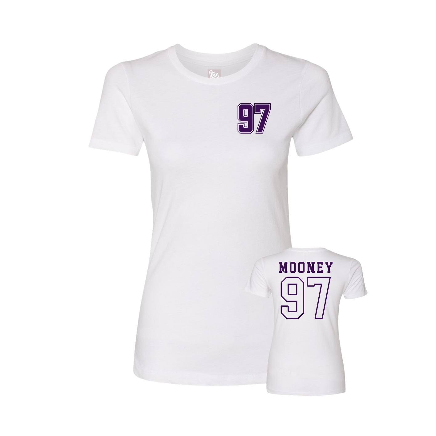Womens Tee — Chest Back in White