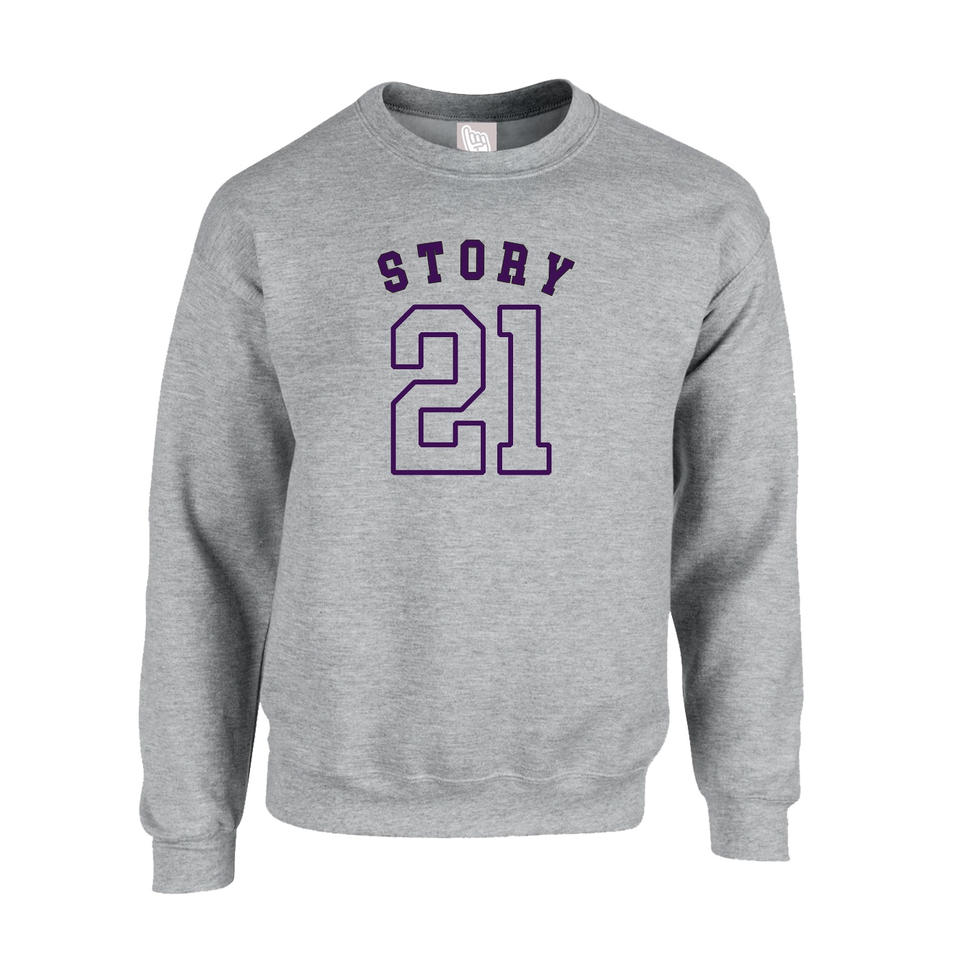 Fleece Crew — Shirsey Arch in Grey