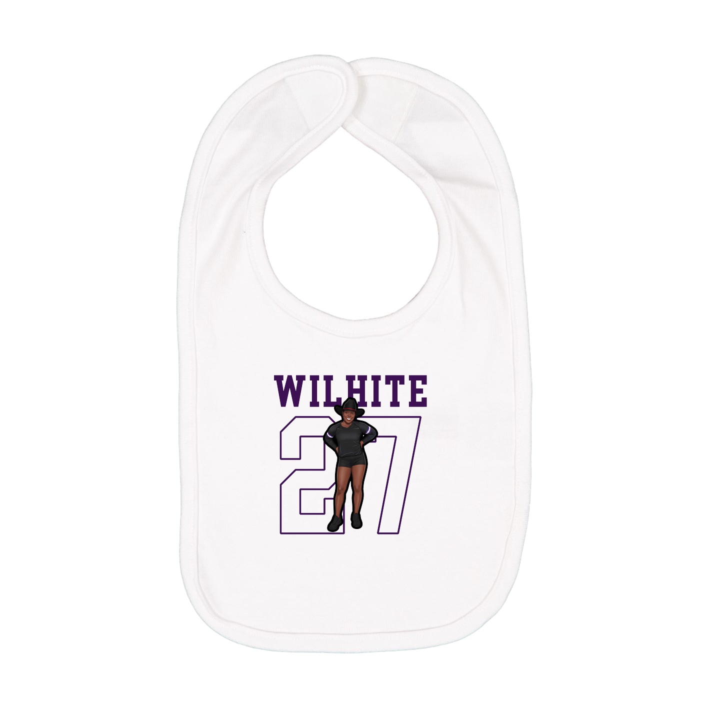 Infant Bib — Shirsey in White