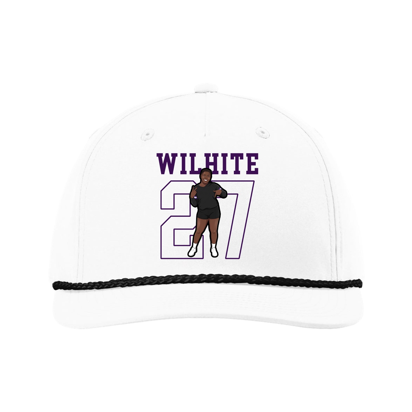 Five-Panel Classic Rope Cap — Shirsey in White