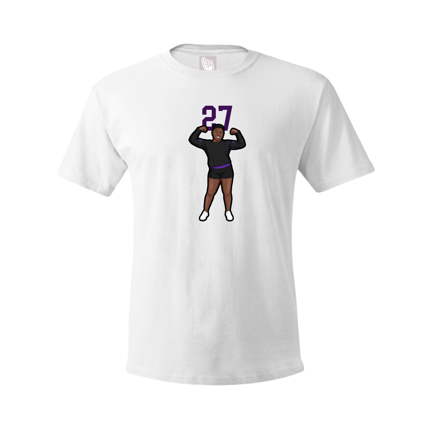 Tee — Number Top in White
