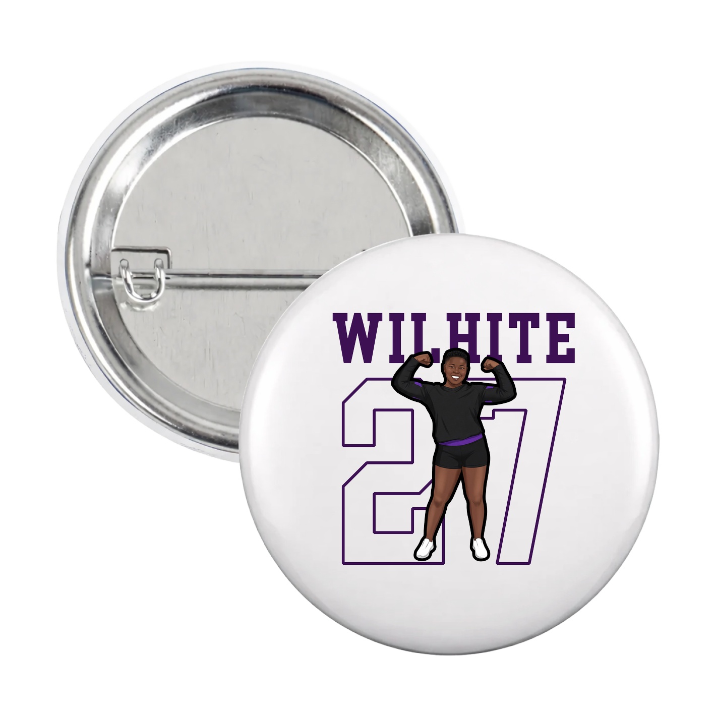 Game Day Button — Shirsey in White