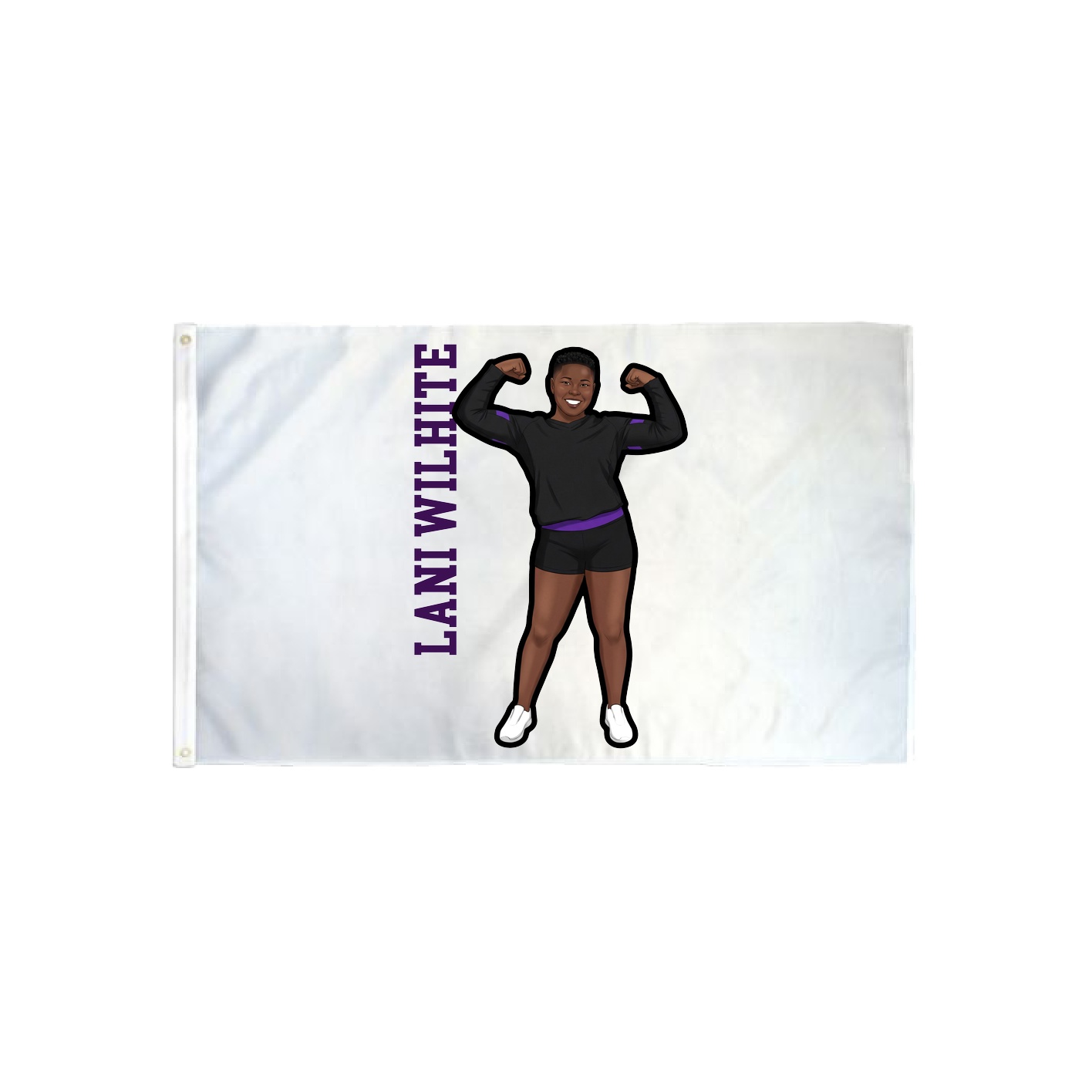 3x5 Flag — Name Vertical in Classic