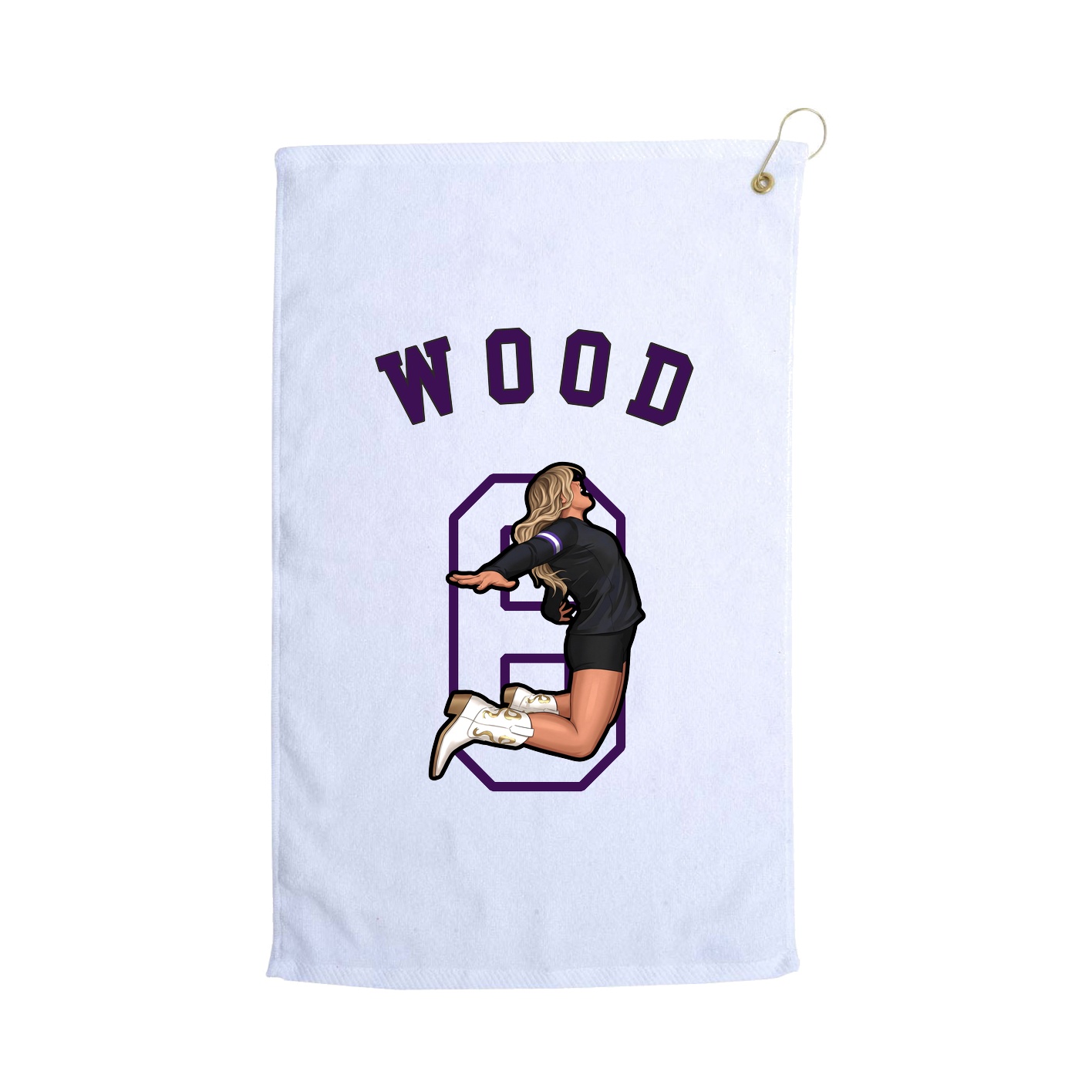 Golf Towel — Shirsey Arch in White