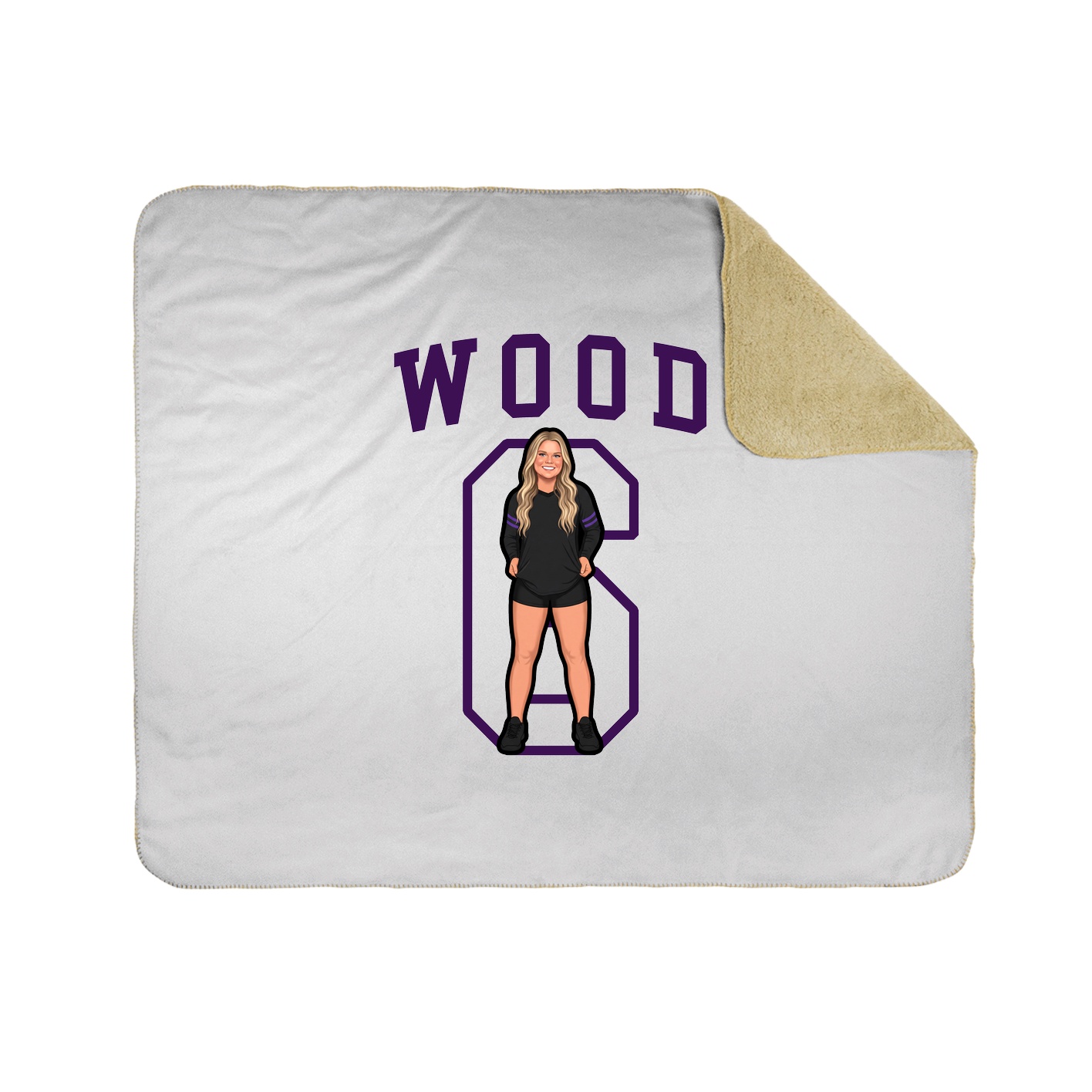 50x60 Sherpa Lined Throw Blanket