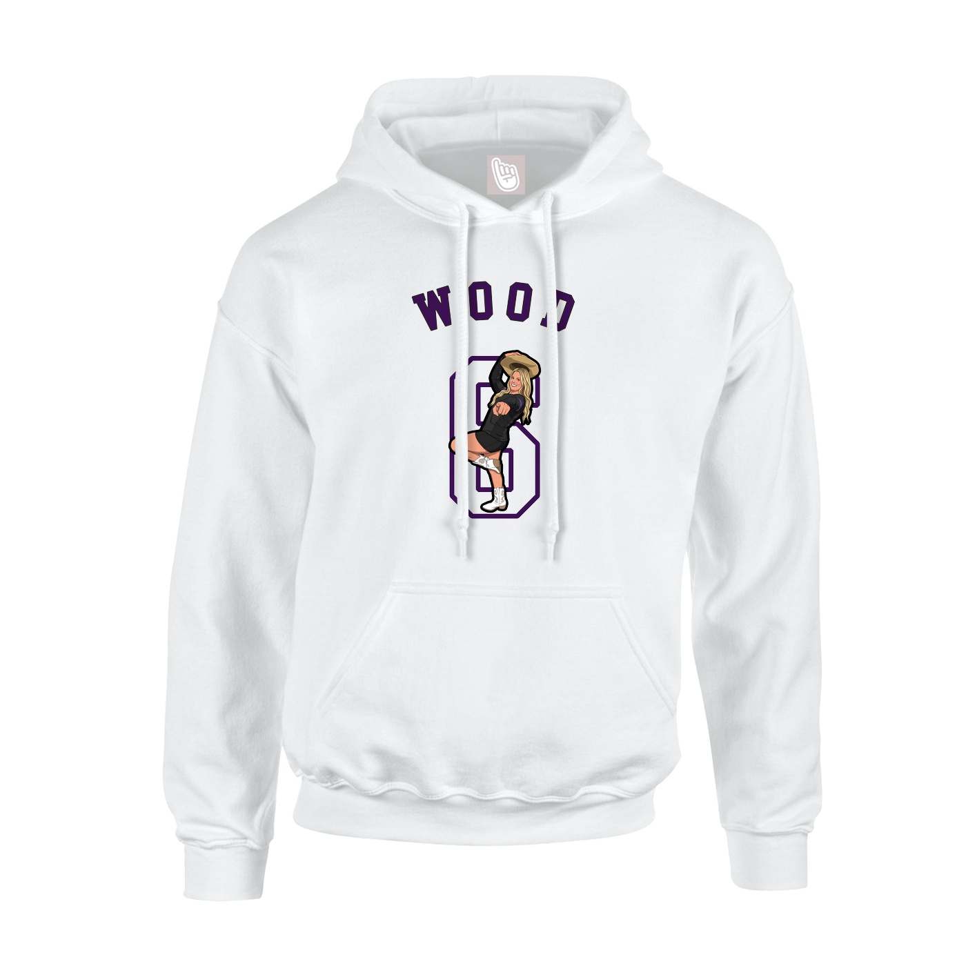 Youth Hoodie — Shirsey Arch in White
