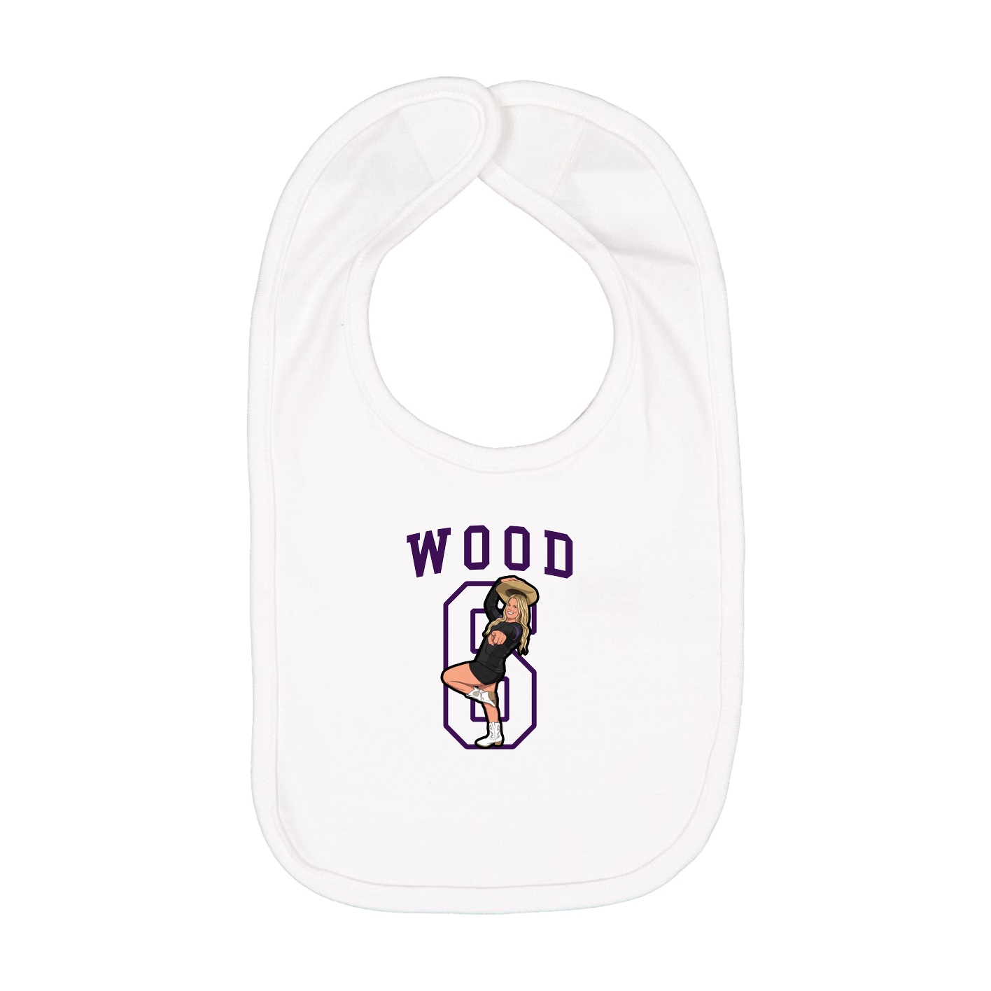 Infant Bib — Shirsey in White