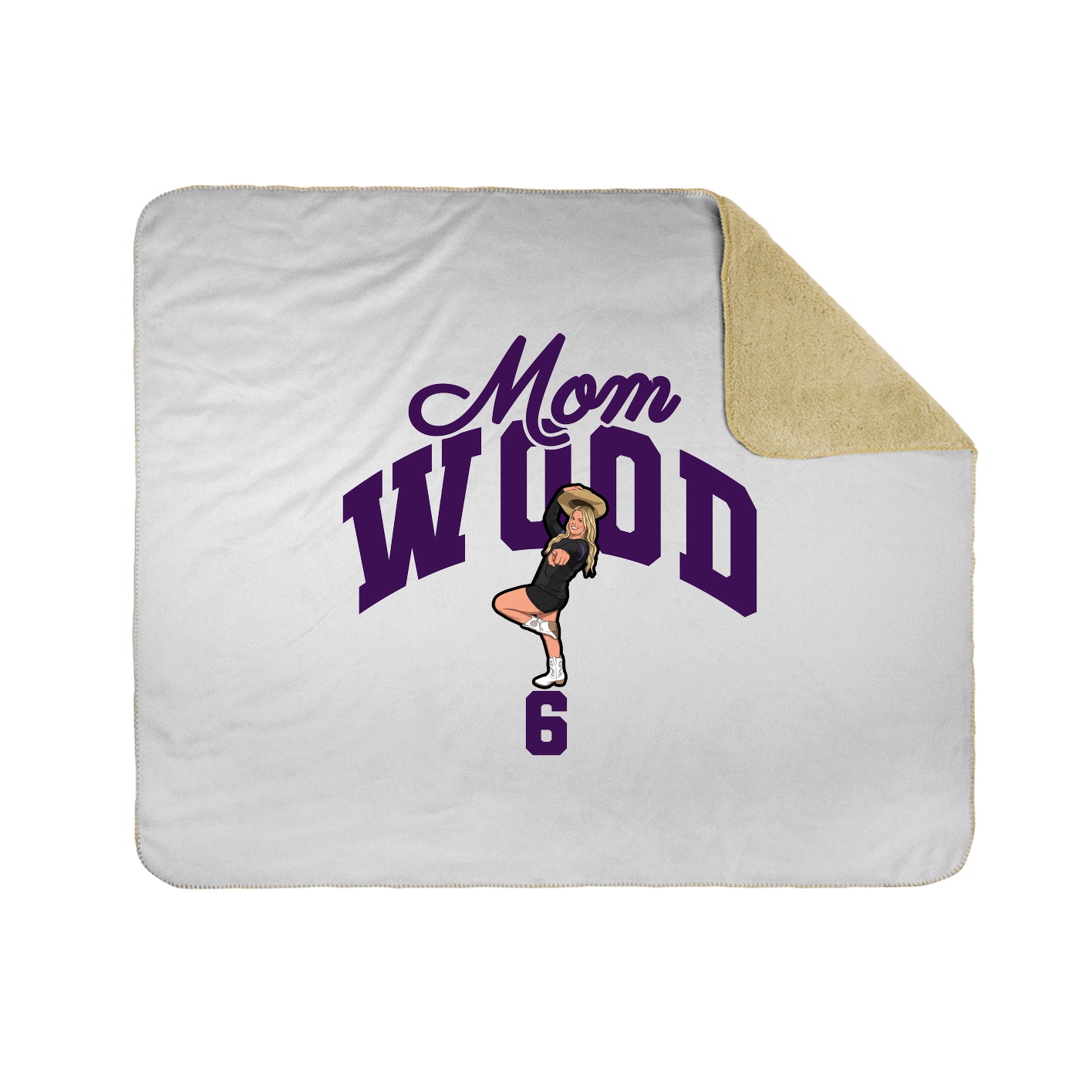50x60 Sherpa Lined Throw Blanket