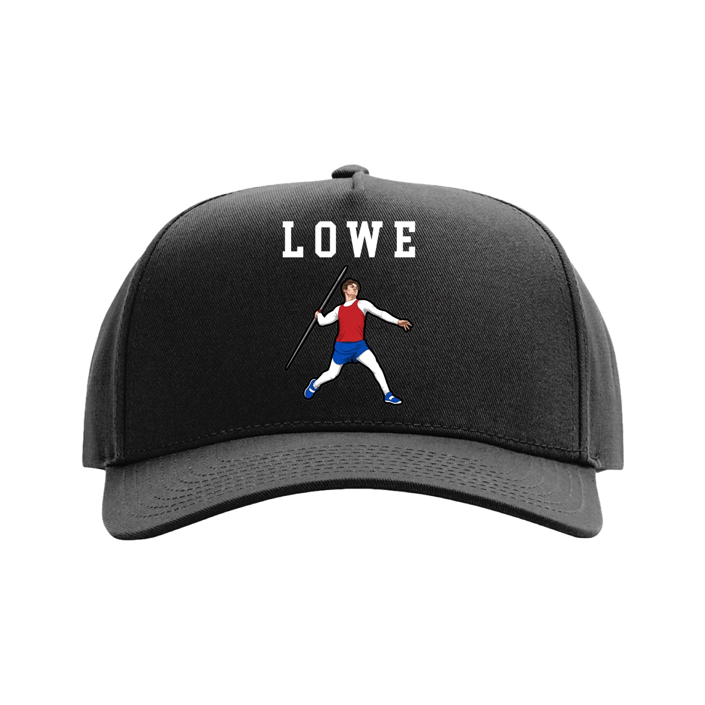 Full Fabric Five-Panel Champ Cap — Shirsey in Black