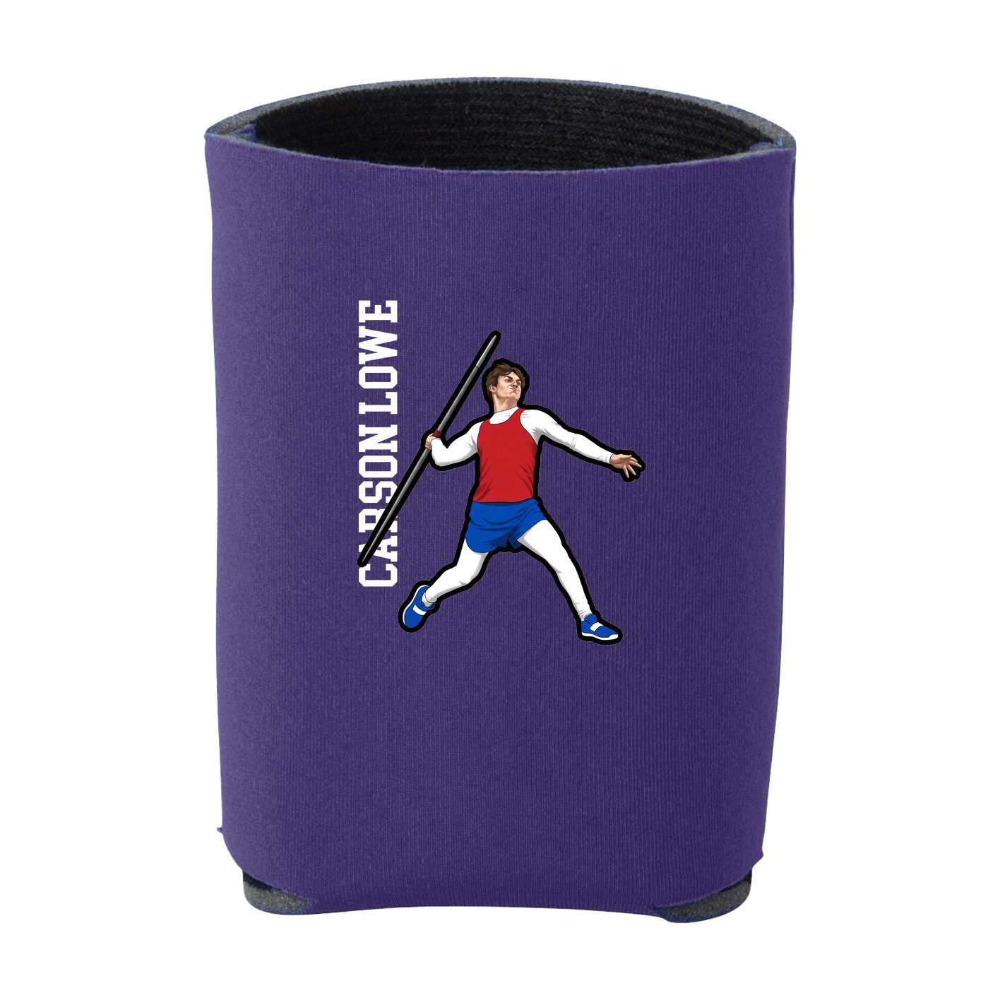 Can Holder — Name Vertical in Purple
