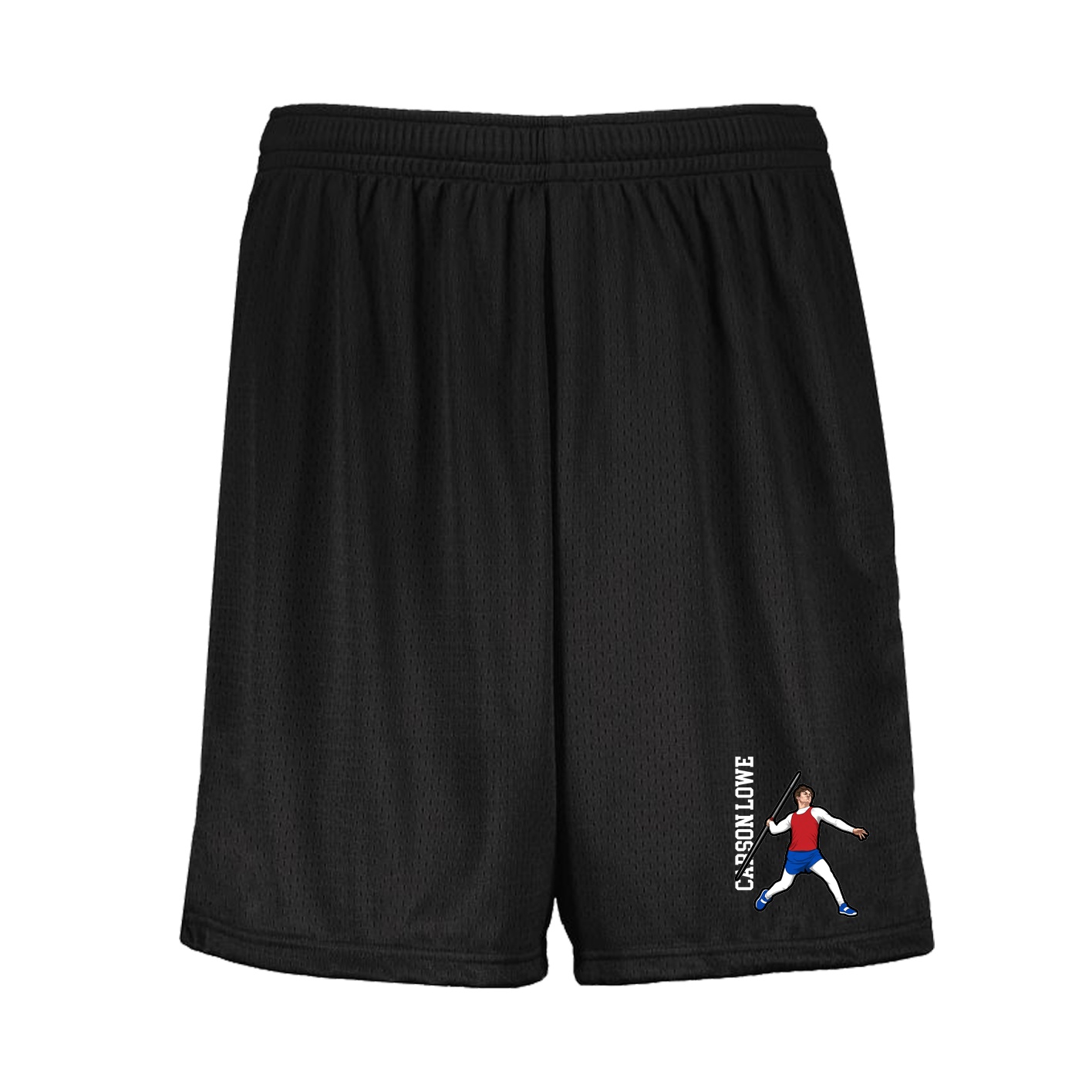 Shorts — Name Vertical in Black