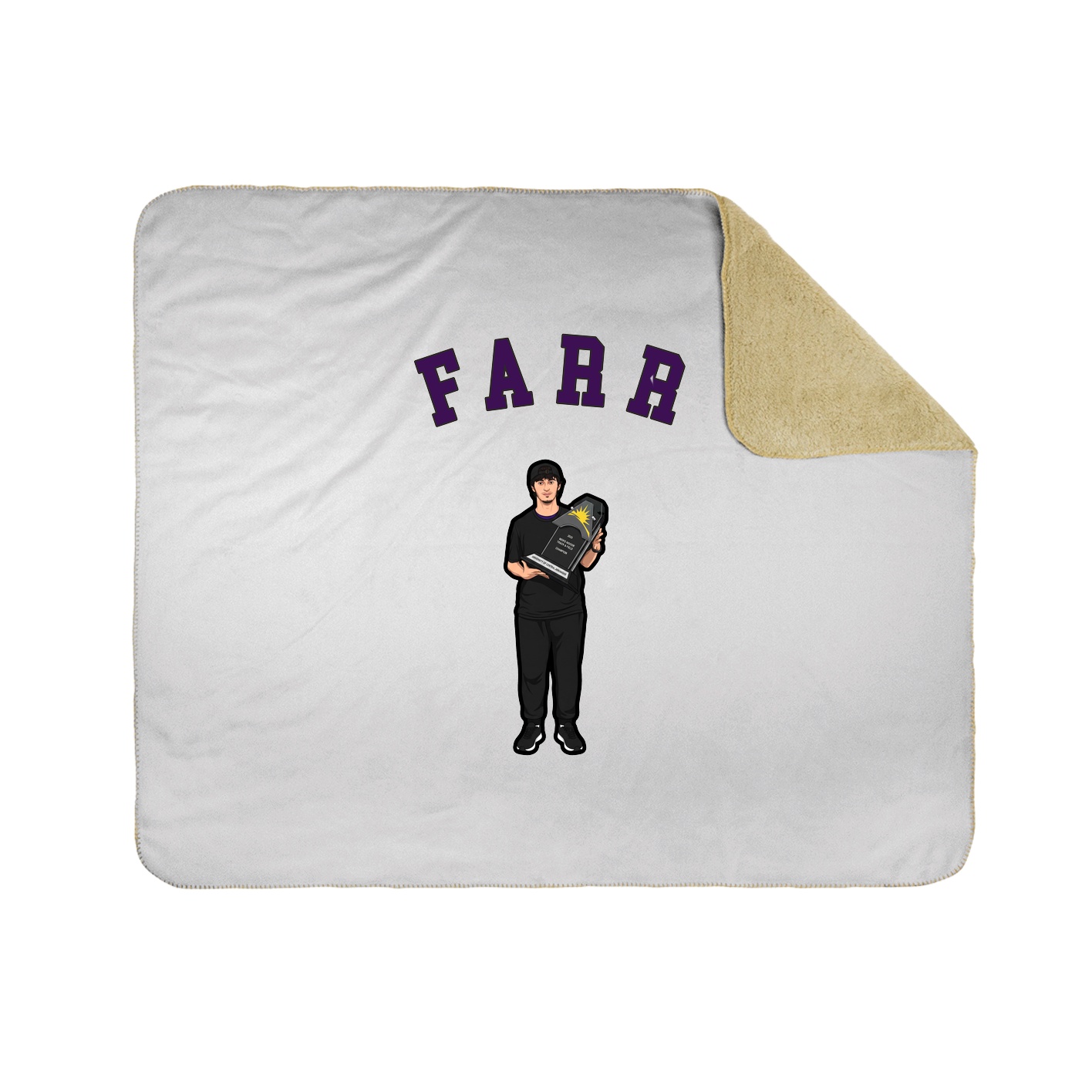 50x60 Sherpa Lined Throw Blanket