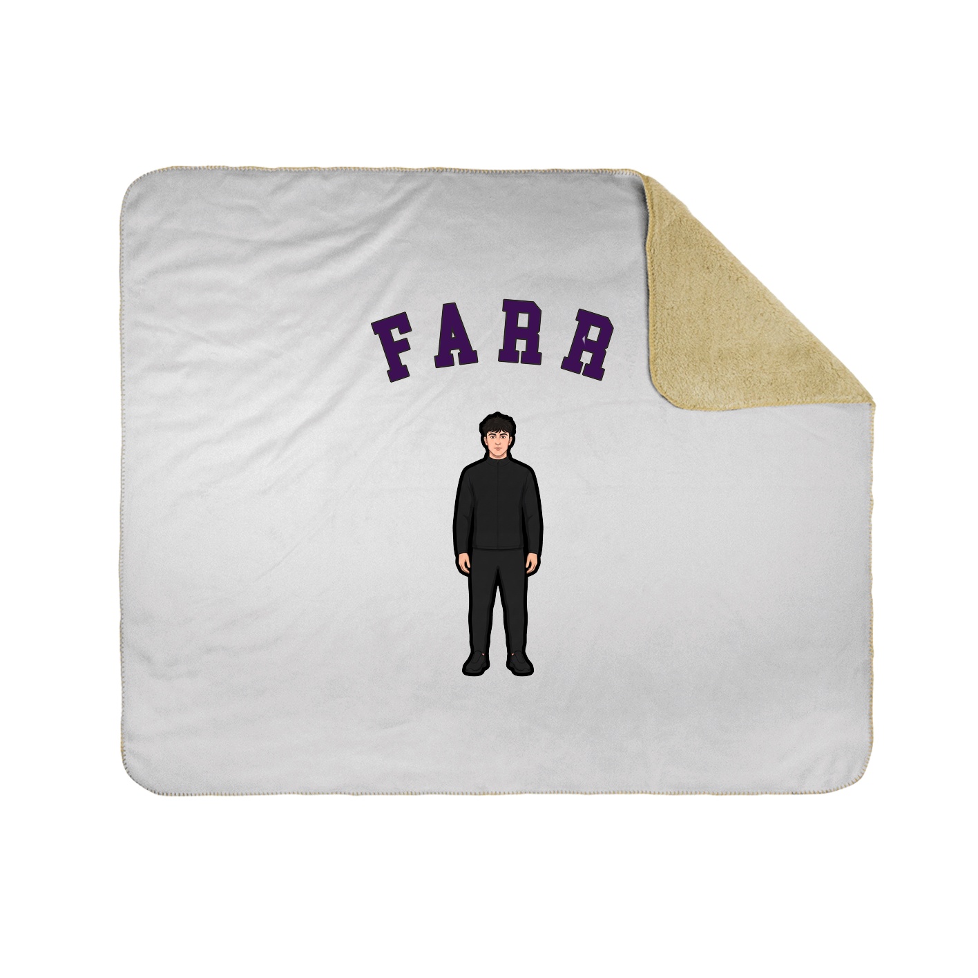 50x60 Sherpa Lined Throw Blanket