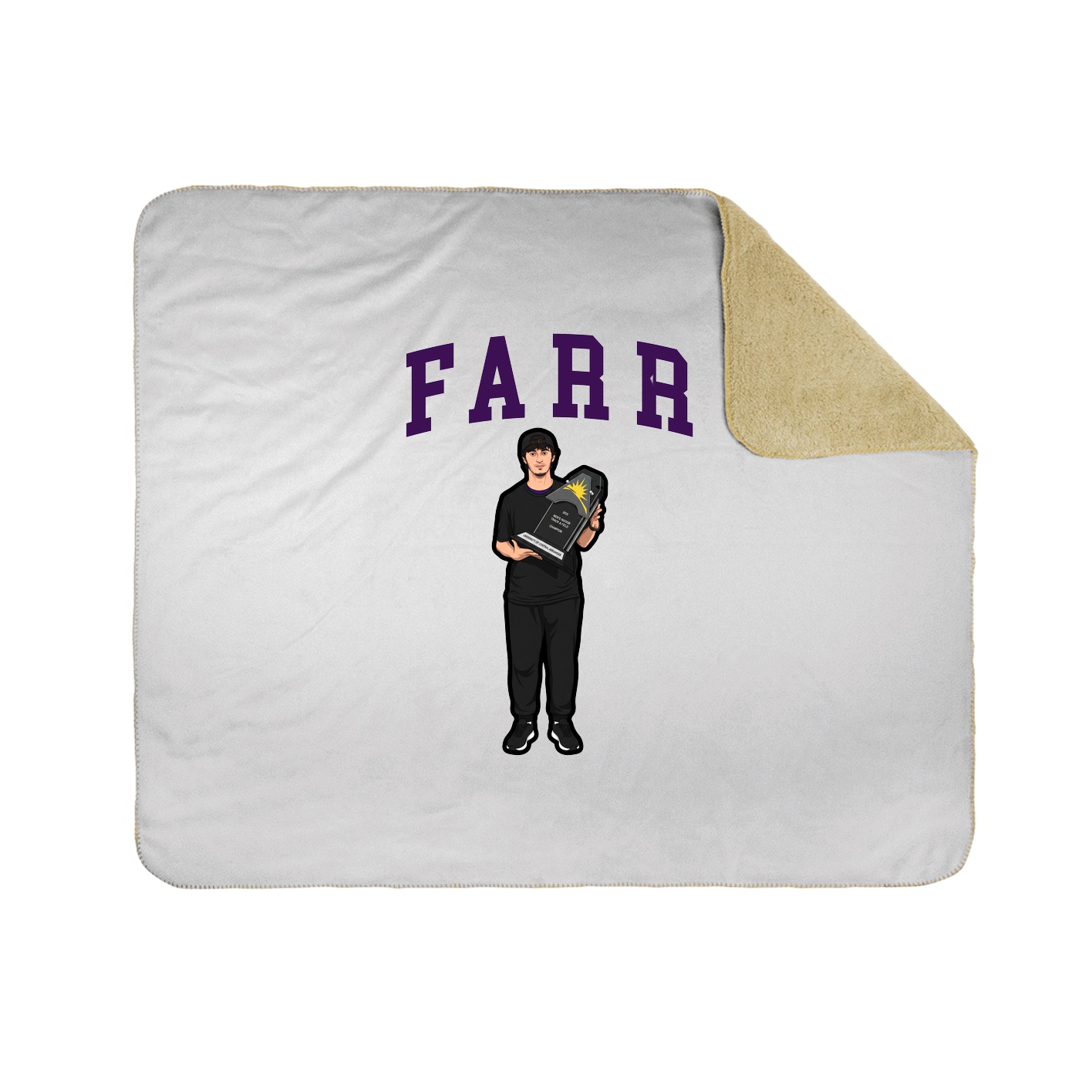 50x60 Sherpa Lined Throw Blanket