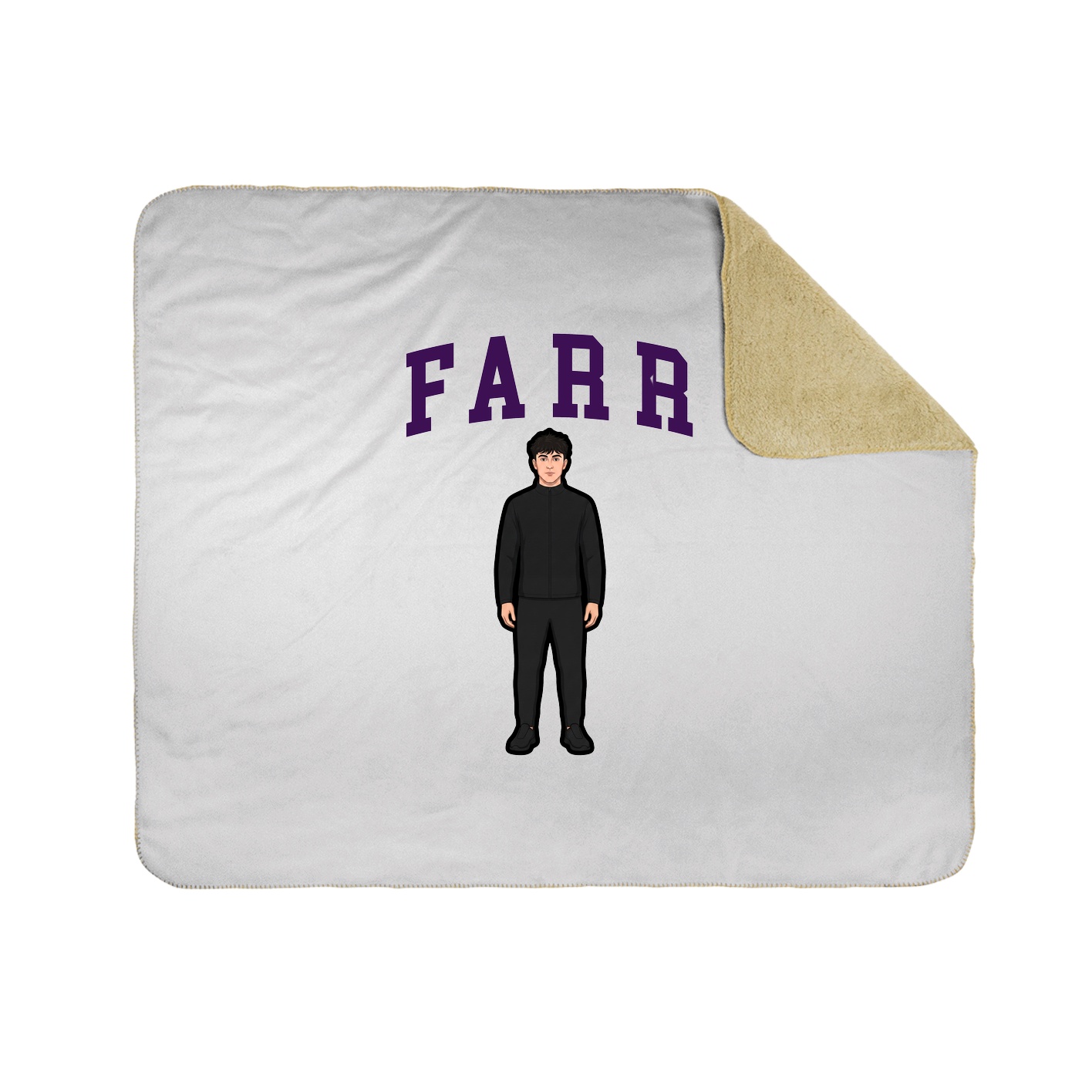 50x60 Sherpa Lined Throw Blanket