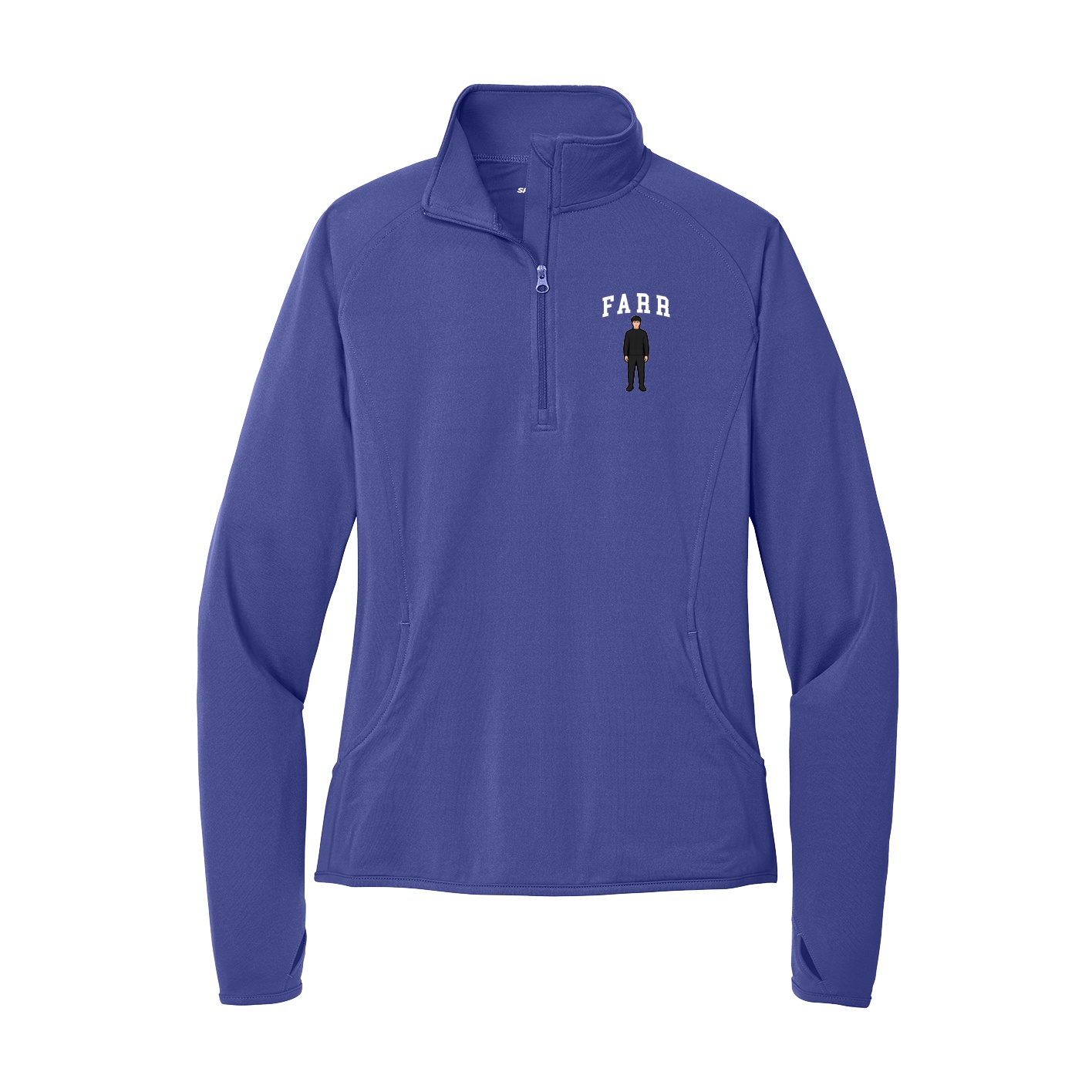 Women's Q-Zip Pullover — Shirsey in Purple