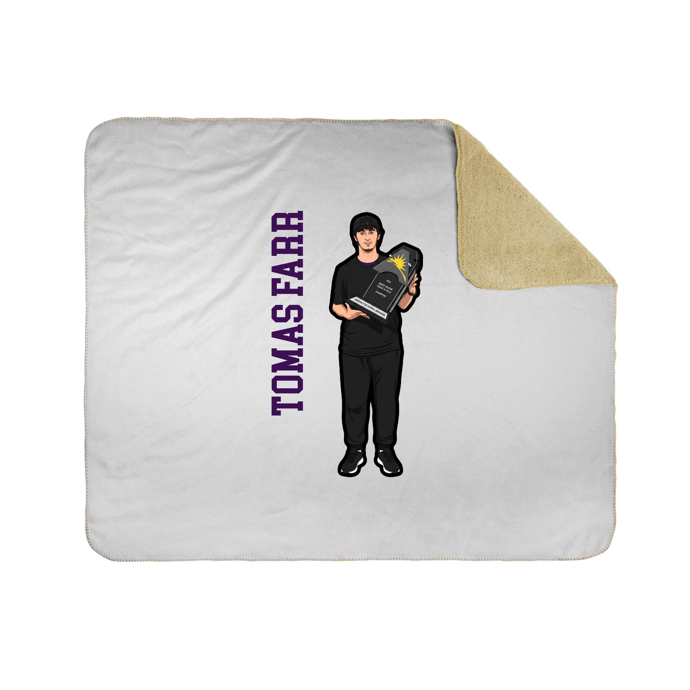 50x60 Sherpa Lined Throw Blanket