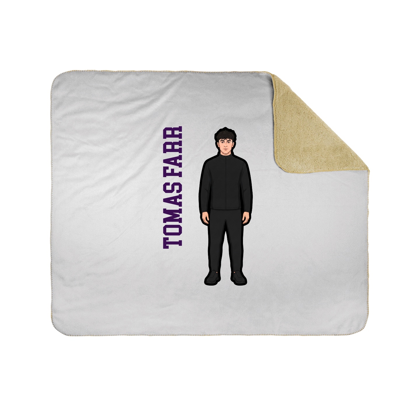 50x60 Sherpa Lined Throw Blanket