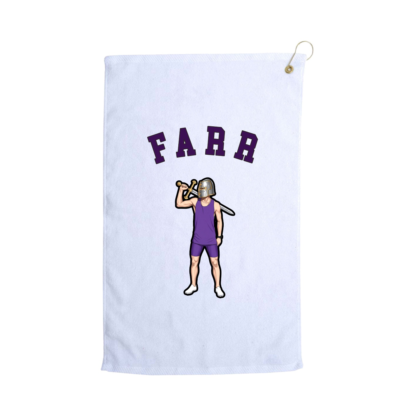 Golf Towel — Shirsey Arch in White