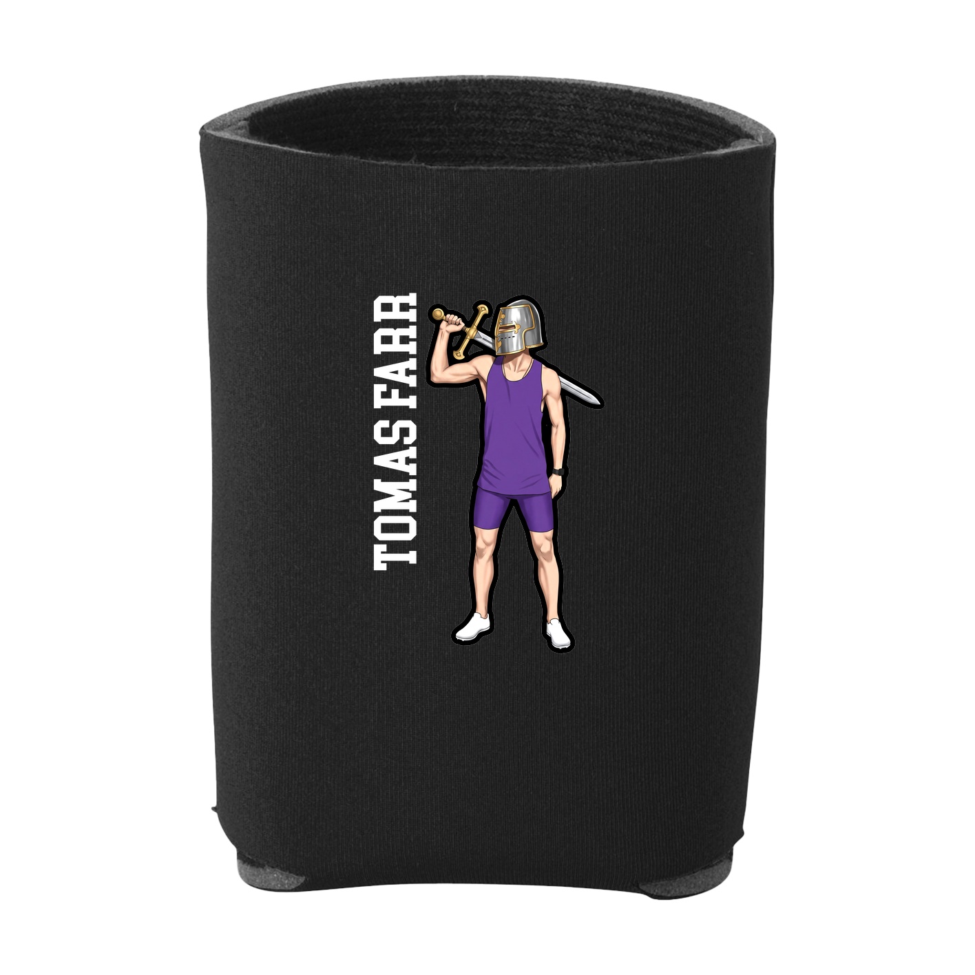 Can Holder — Name Vertical in Black