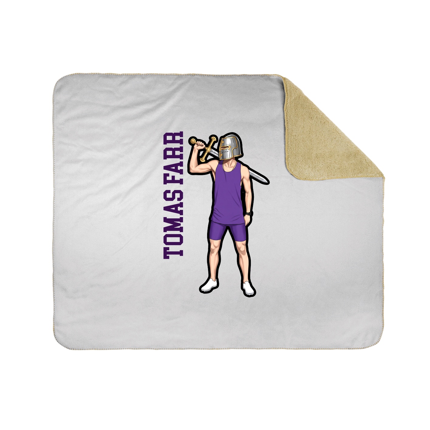 50x60 Sherpa Lined Throw Blanket