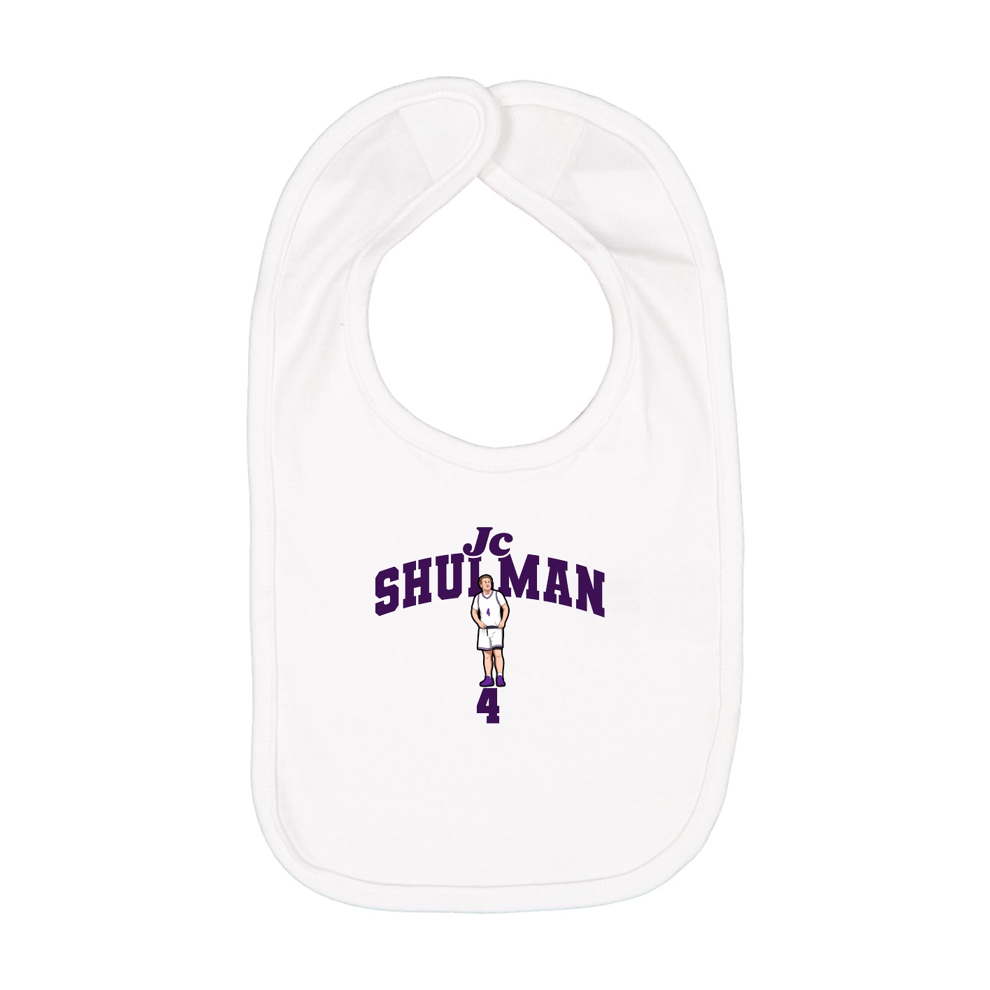 Infant Bib — Signature Arch in White