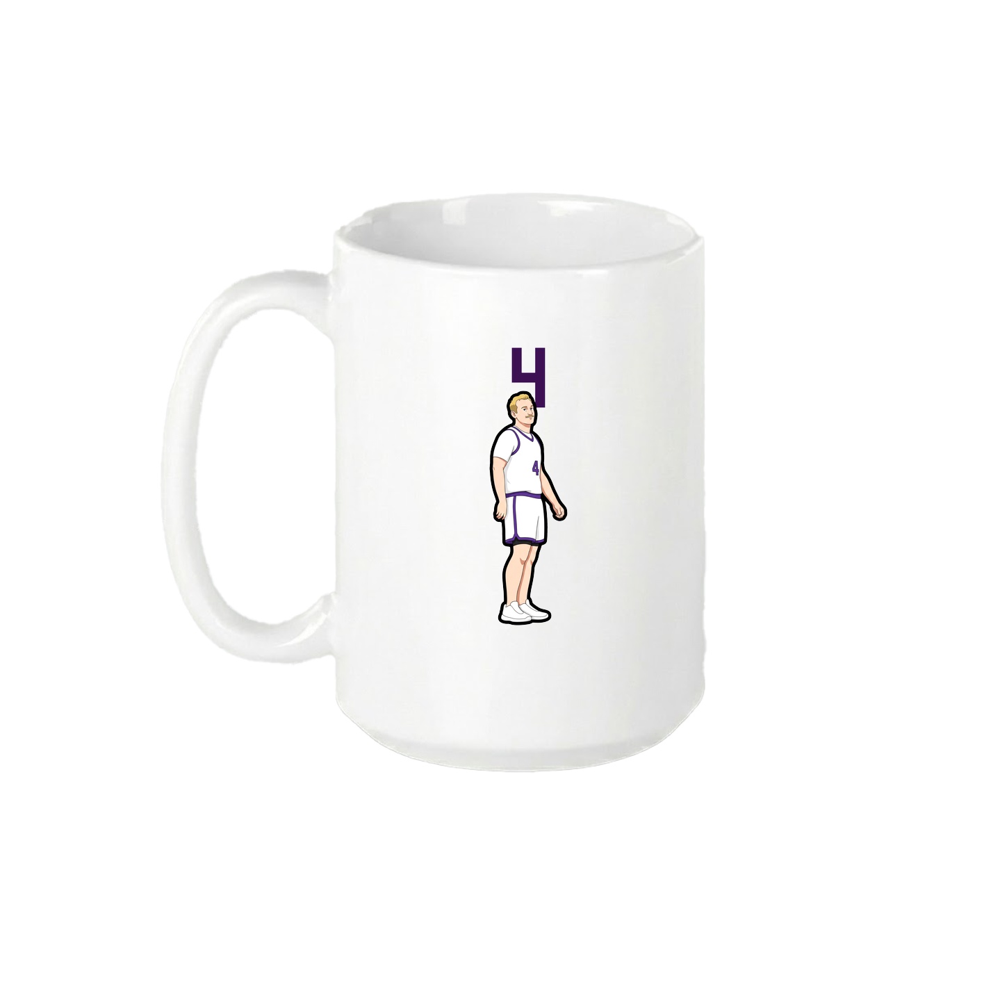15oz Coffee Mug — Number Top in White