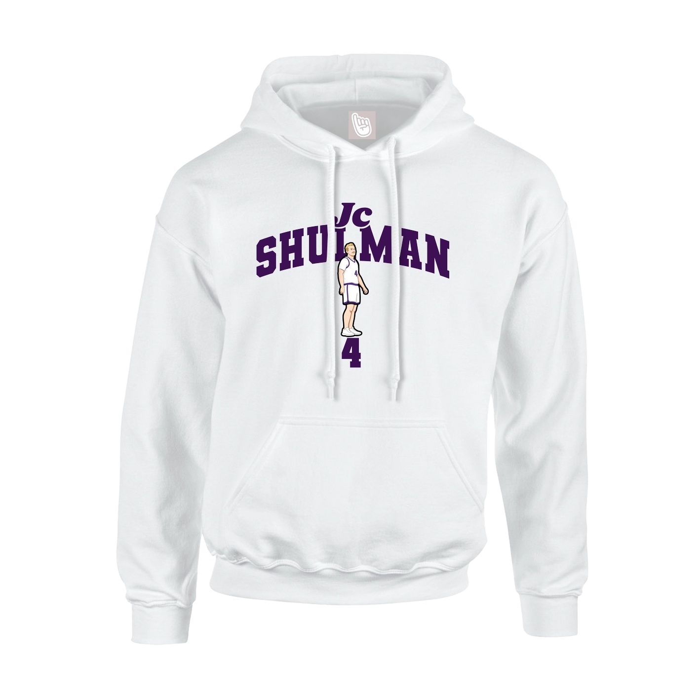 Hoodie — Signature Arch in White