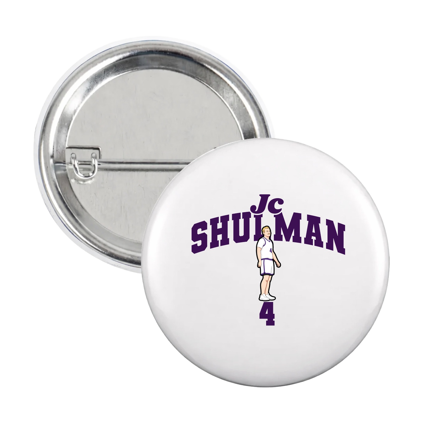 Game Day Button — Signature Arch in White