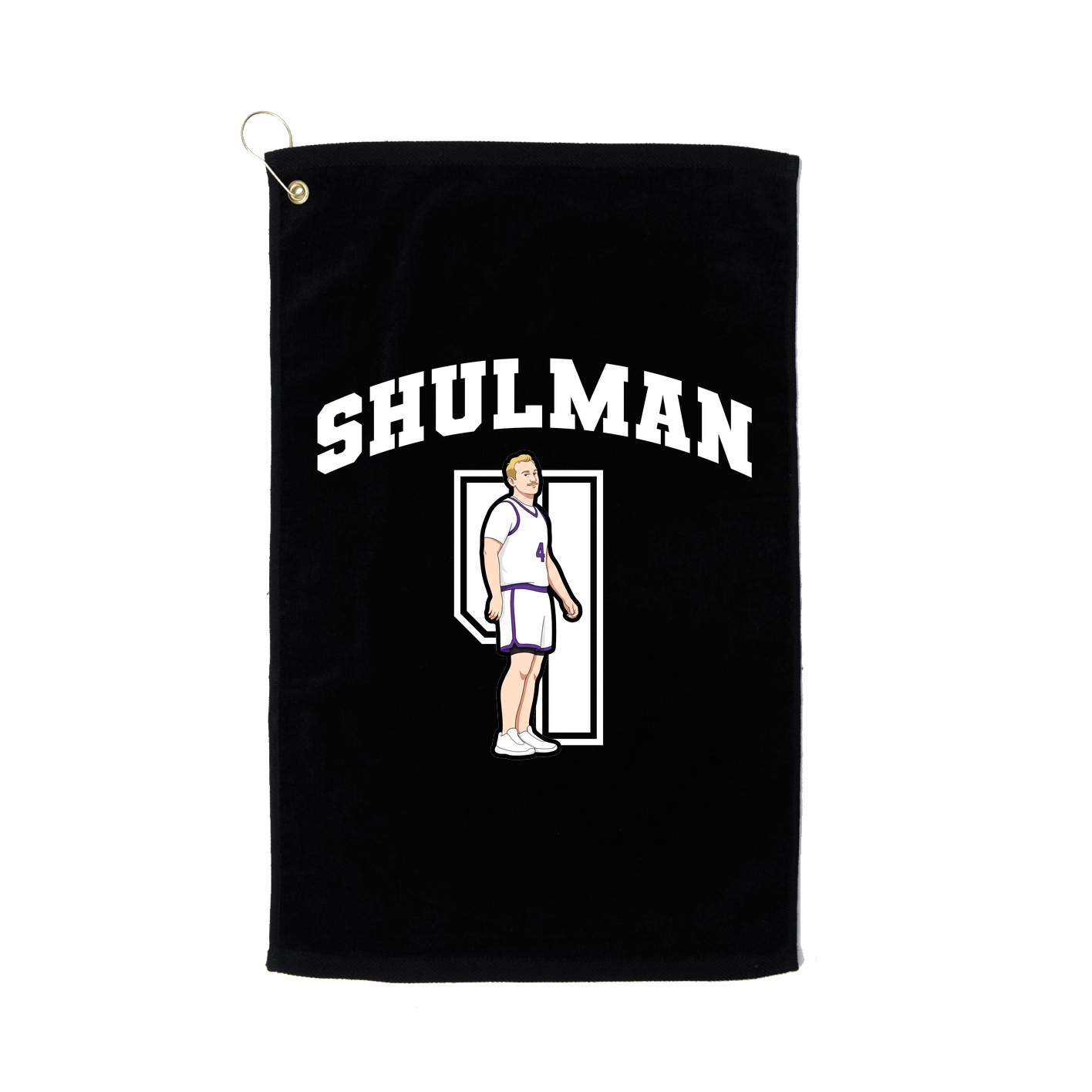 Golf Towel — Number in Black