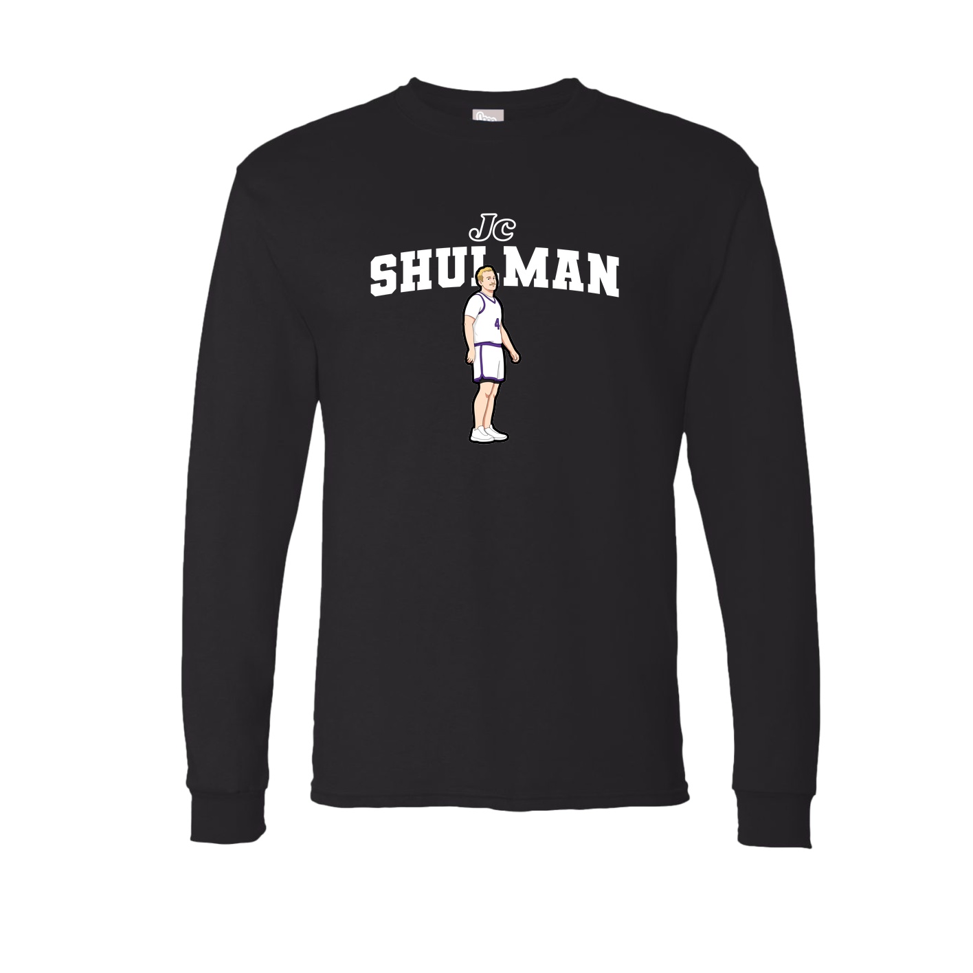 Long Sleeve Tee — Name Arch in Black