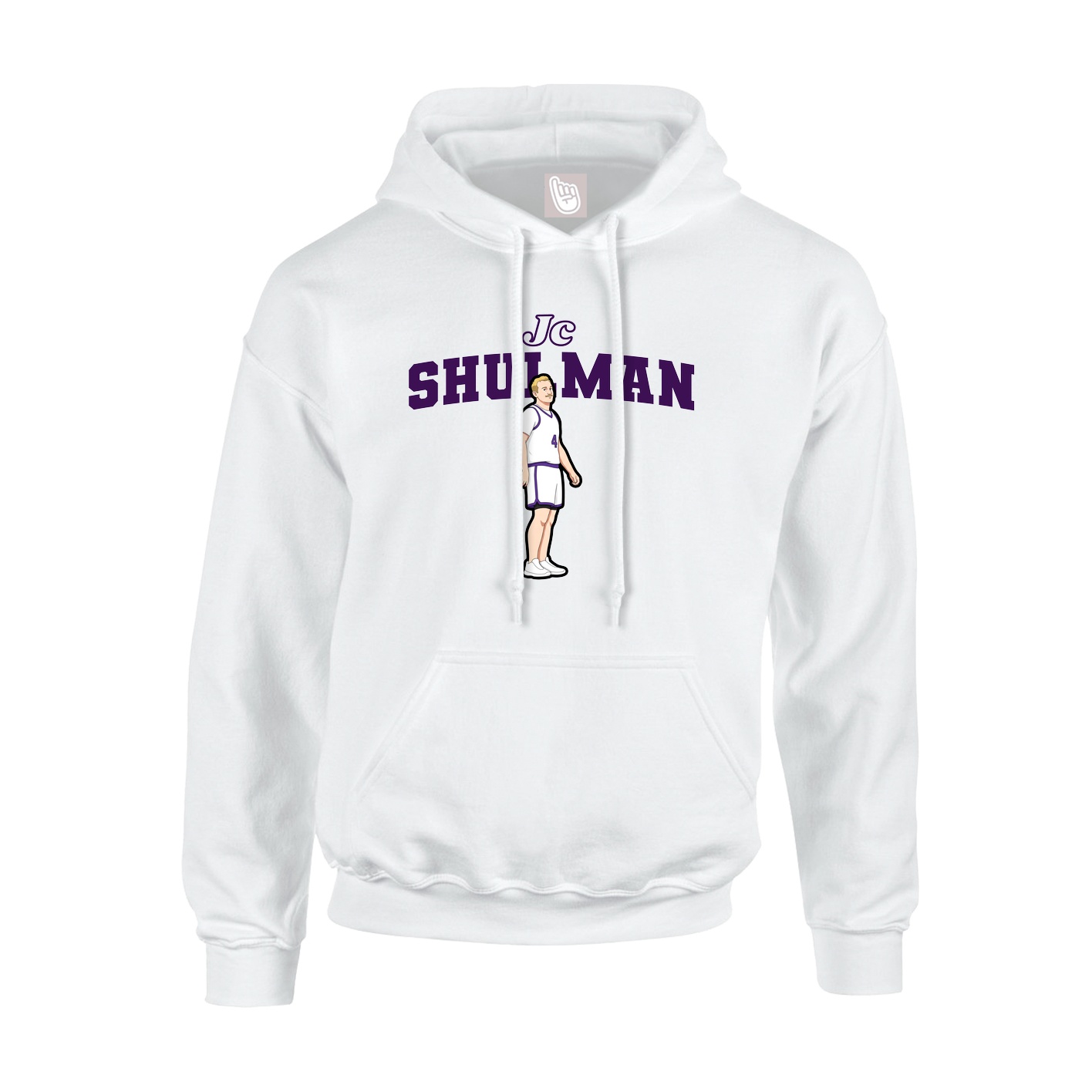 Hoodie — Name Arch in White