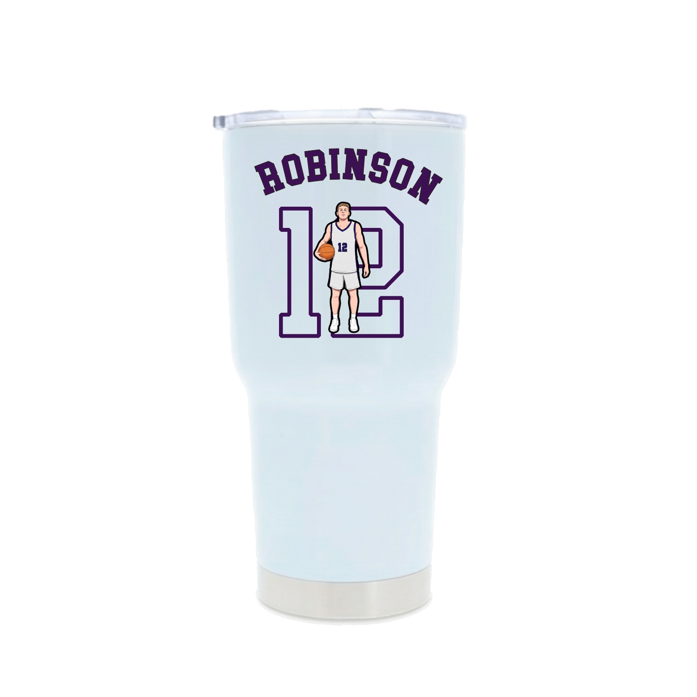 30oz Stainless Steel Tumbler — Shirsey Arch in White