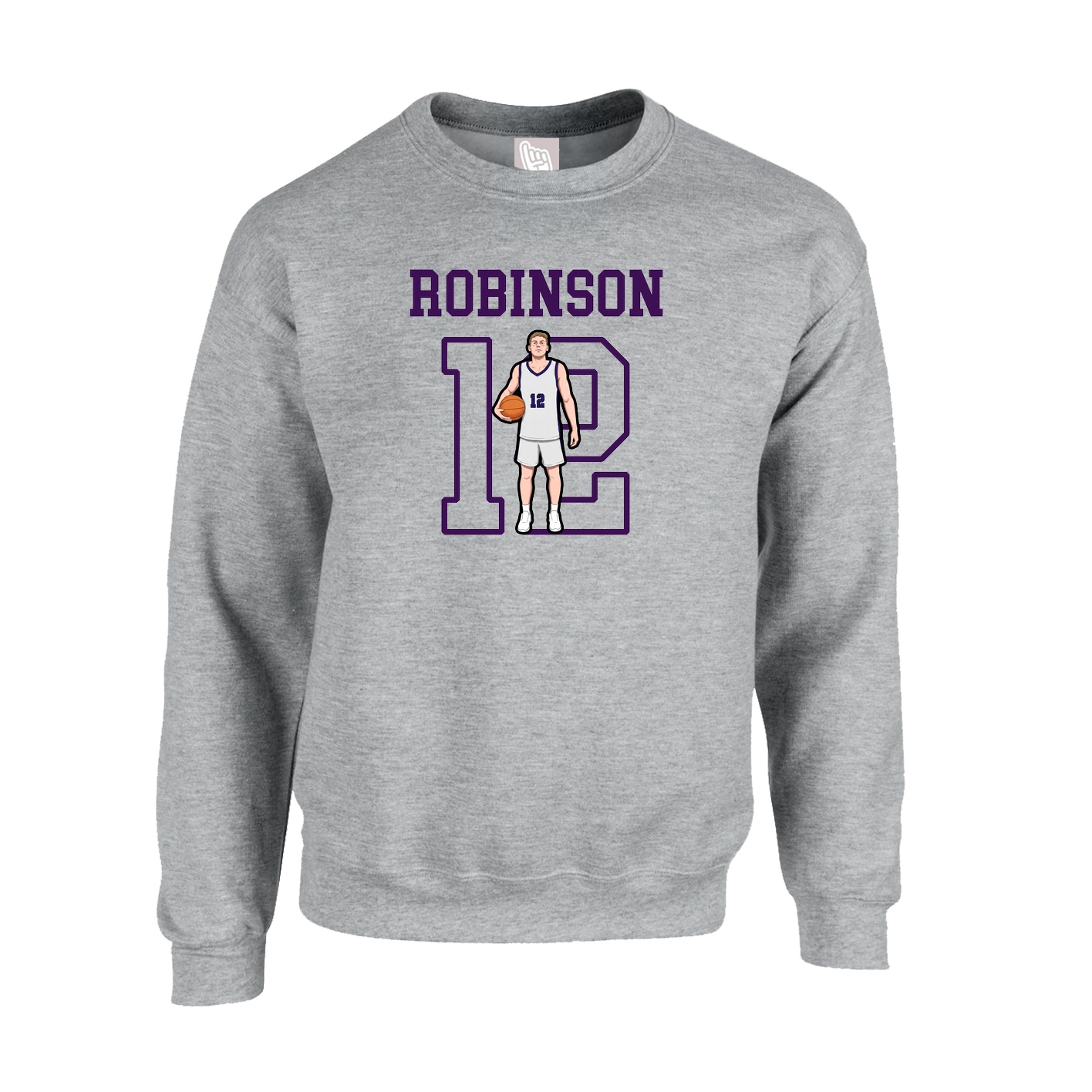Fleece Crew — Shirsey in Grey