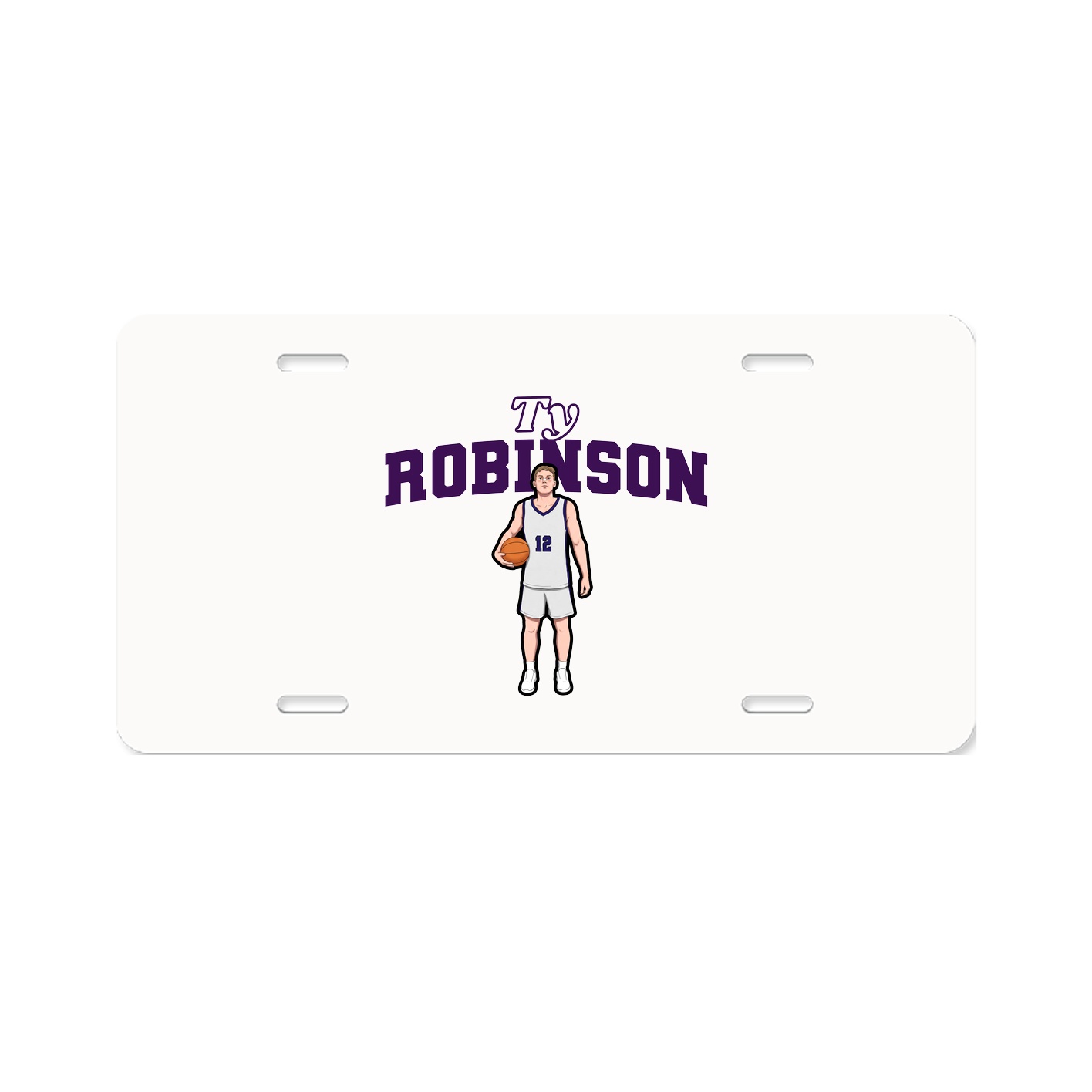 License Plate — Name Arch in Classic