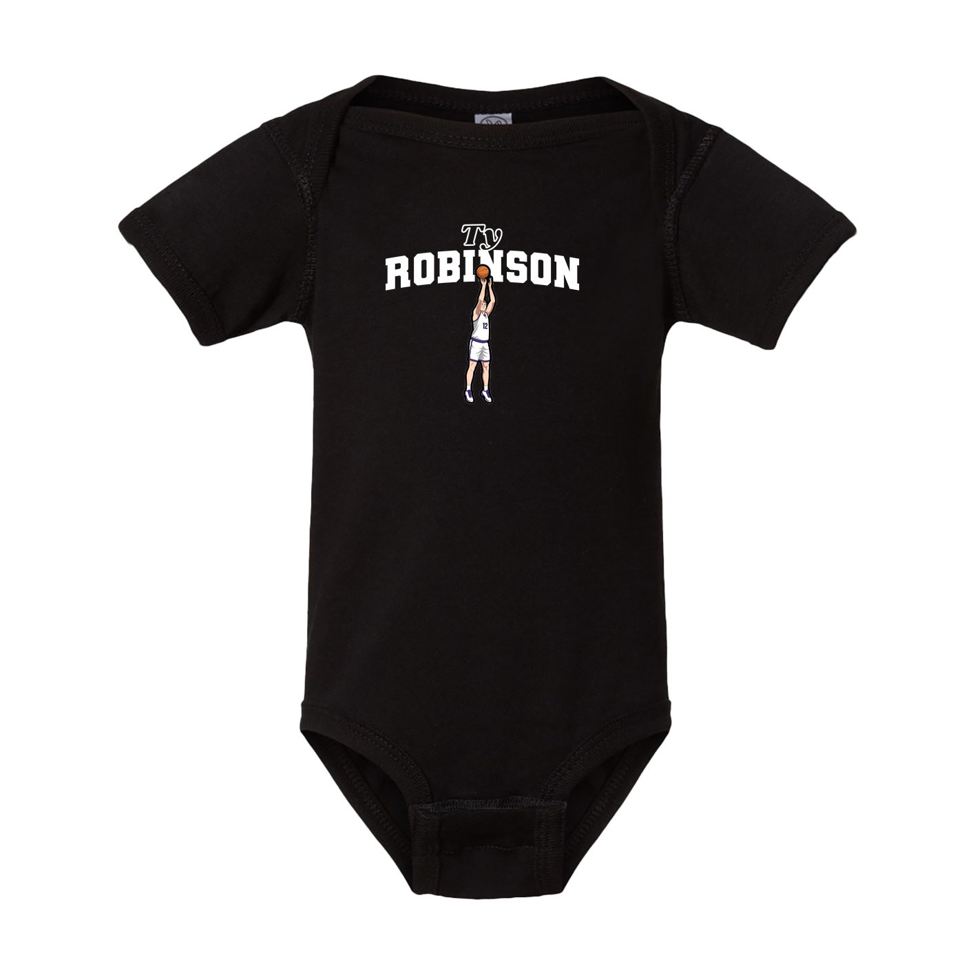 Baby Onesie — Name Arch in Black